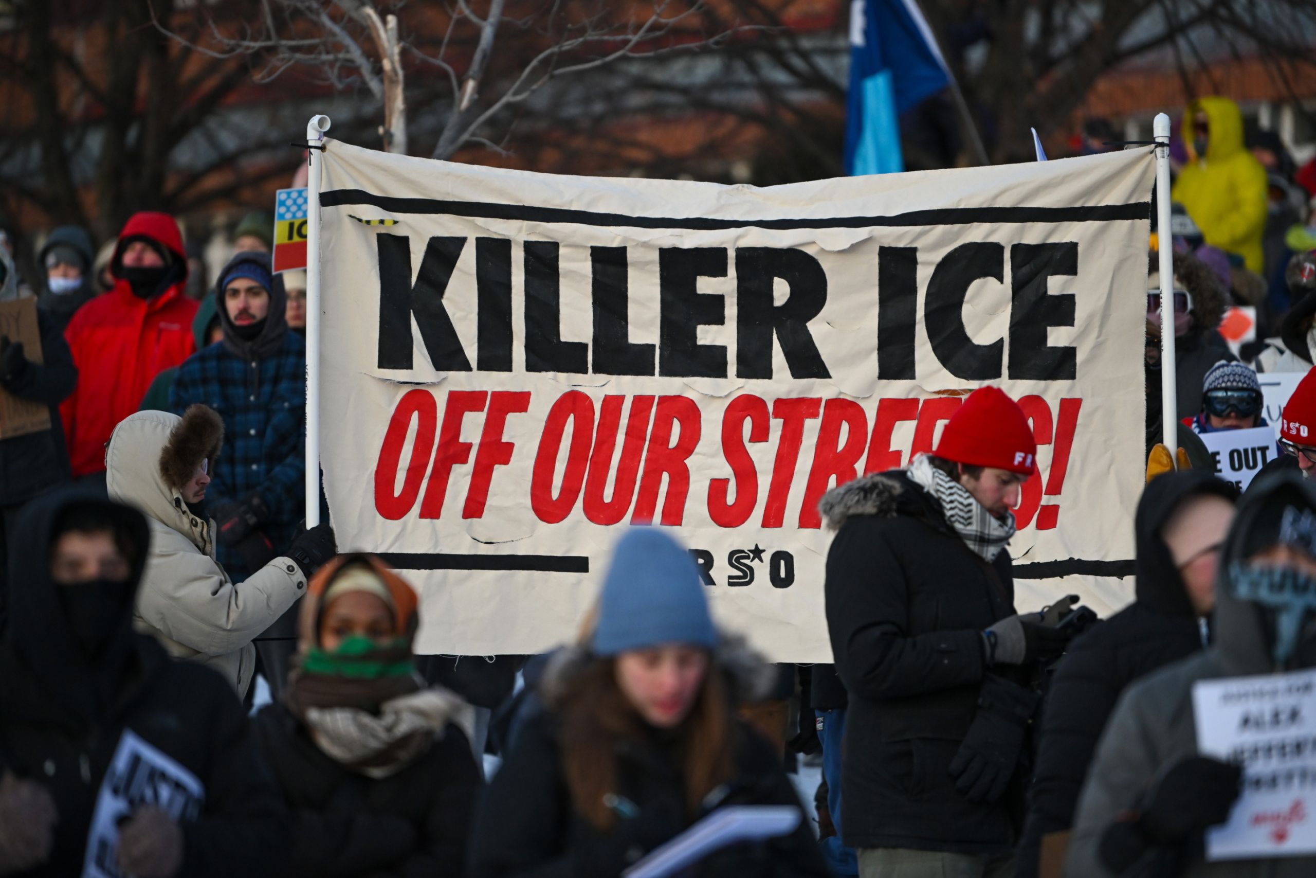 Demonstracja w Minneapolis. PAP/EPA/CRAIG LASSIG
