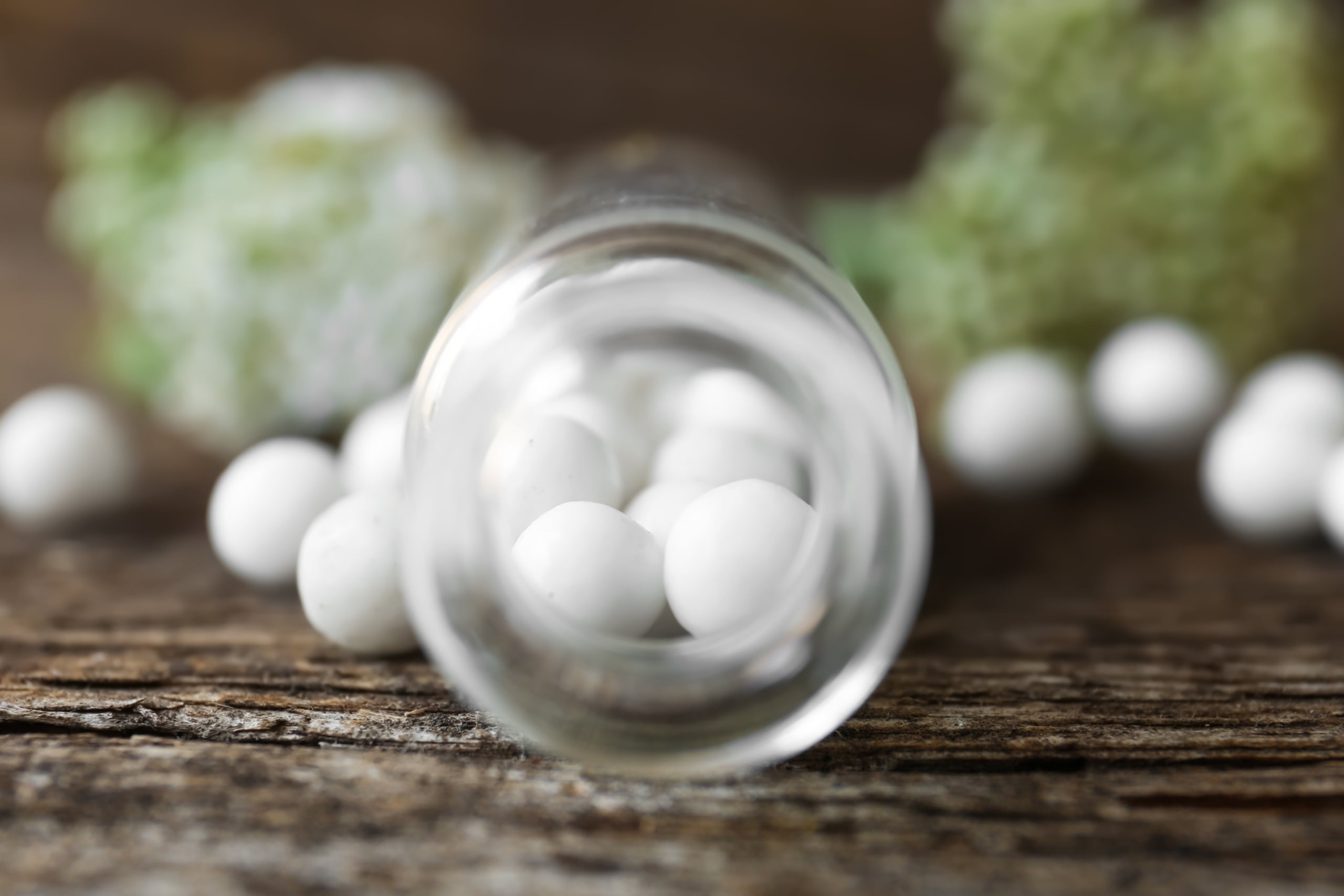 Fiolka ze środkami homeopatycznymi
