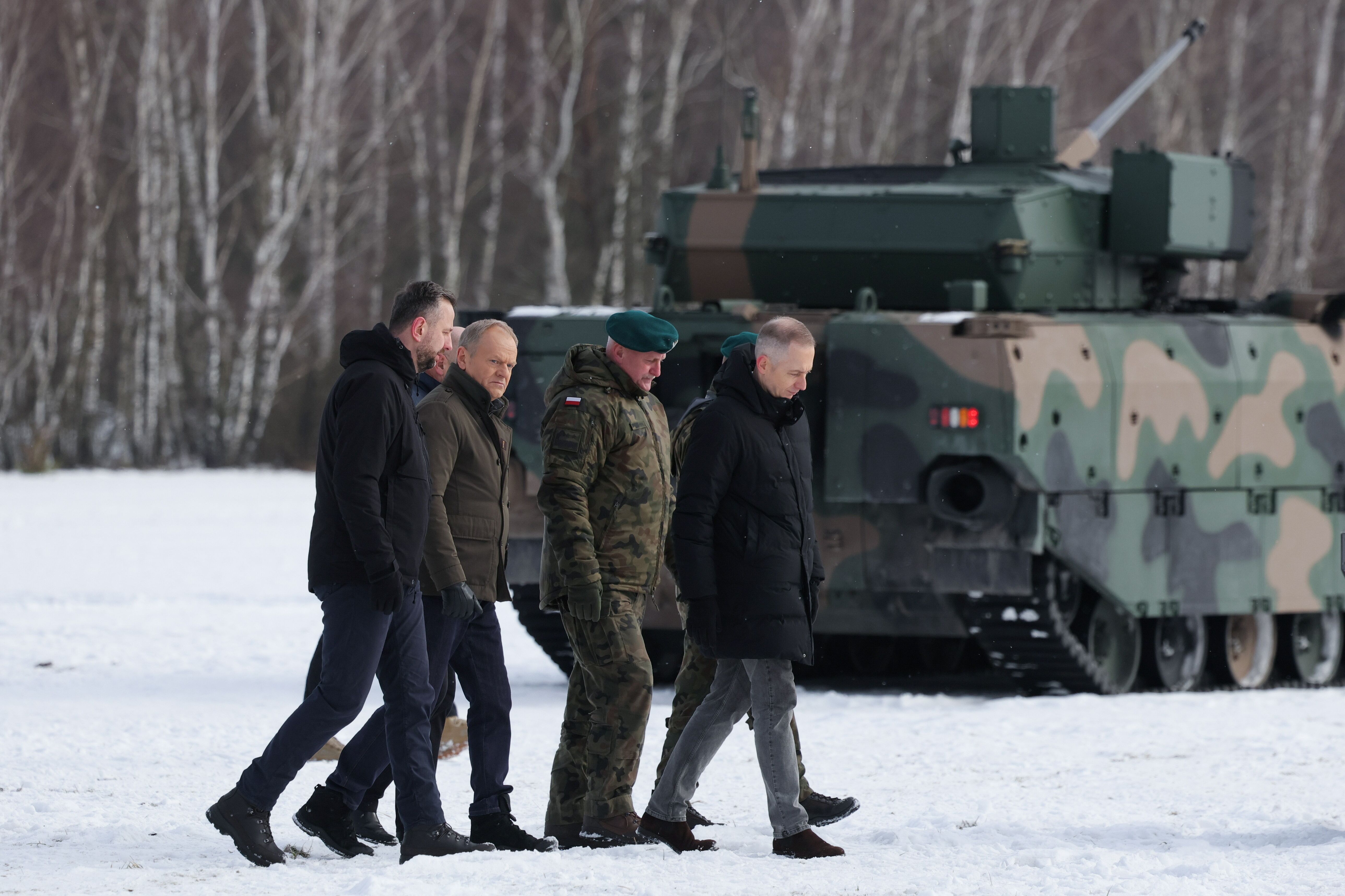 Donald Tusk, Władysław Kosiniak-Kamysz, Cezary Tomczyk, Sławomir Owczarek