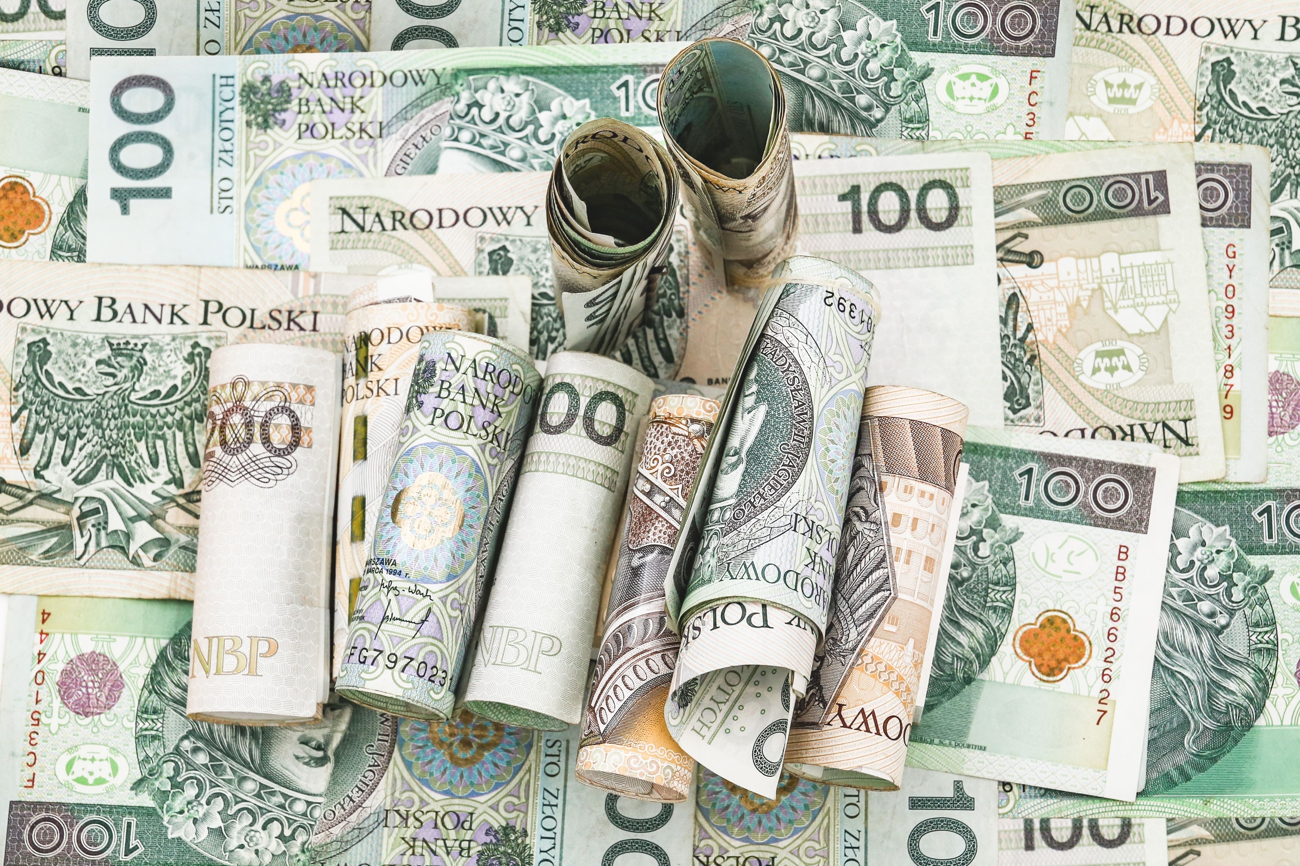Polskie banknoty.
