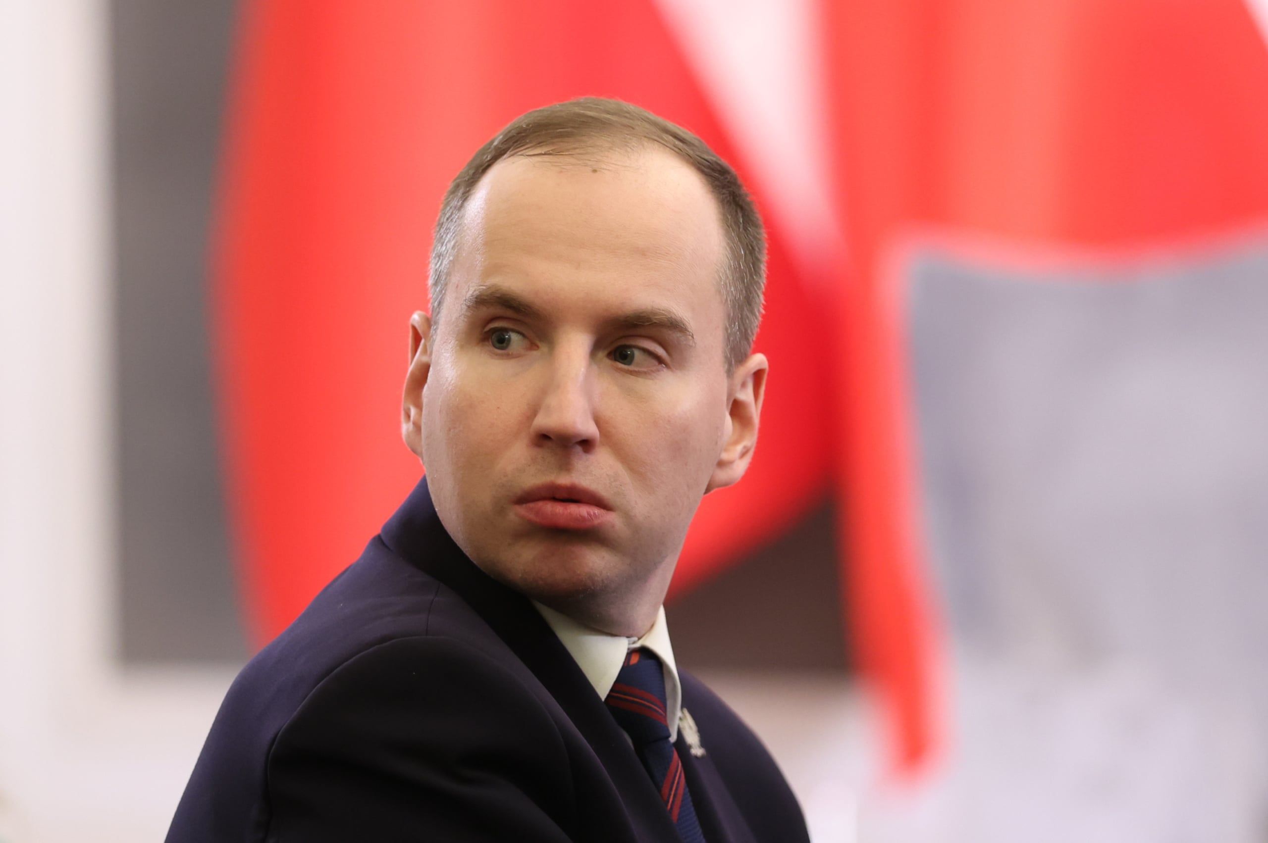Prezydent broni Adama Andruszkiewicza. Andrzej Iwanczuk/REPORTER