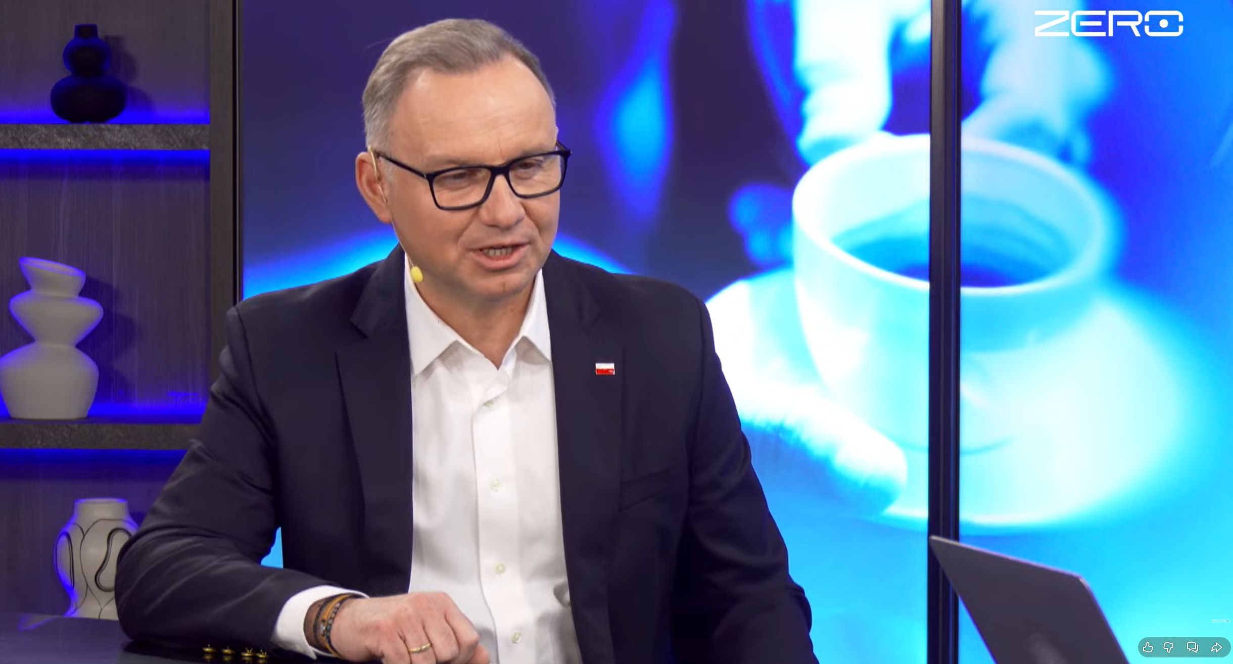 Andrzej Duda w „Porannych rozmowach” Kanału Zero. (fot. YouTube)