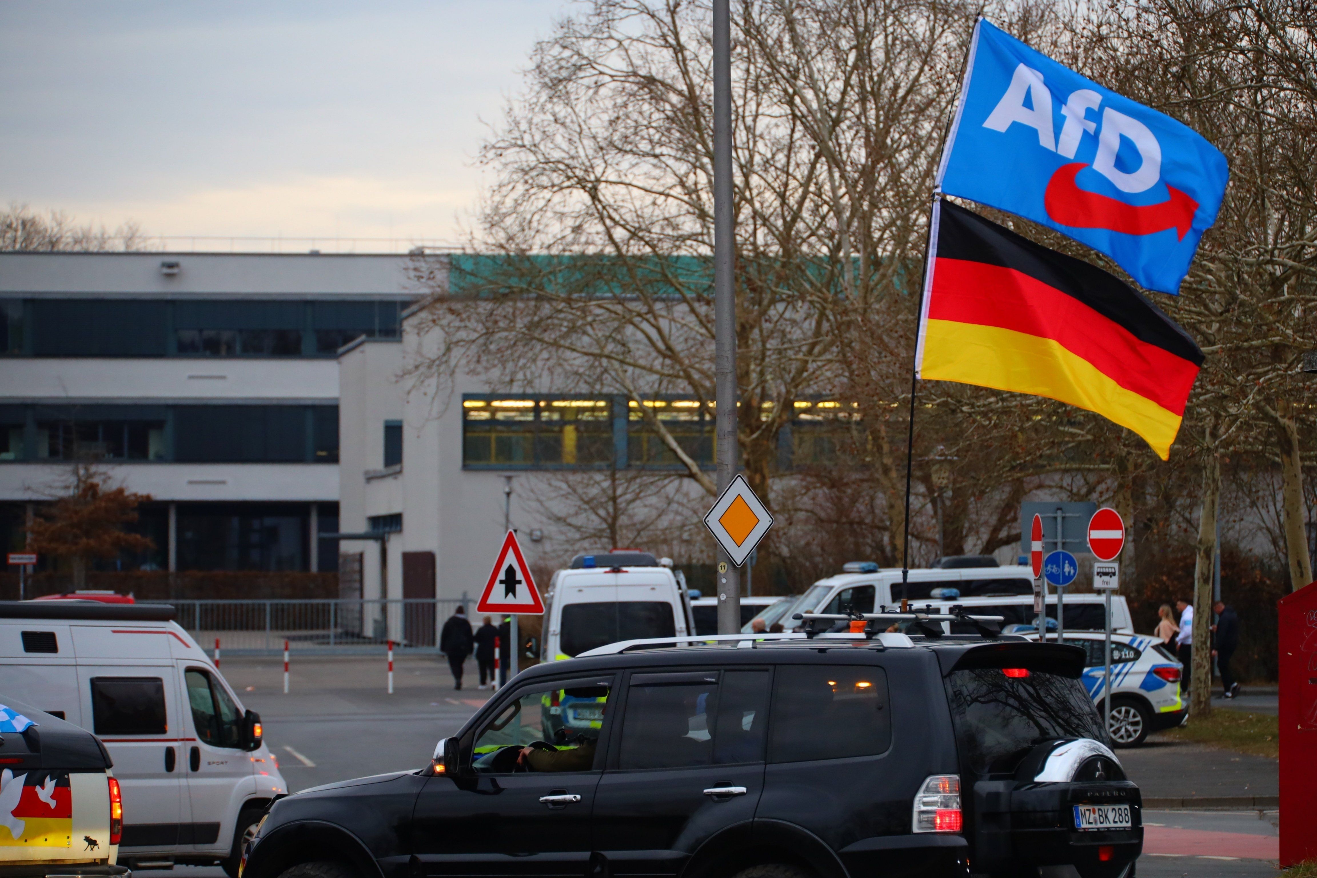Protest w Aschaffenburg.