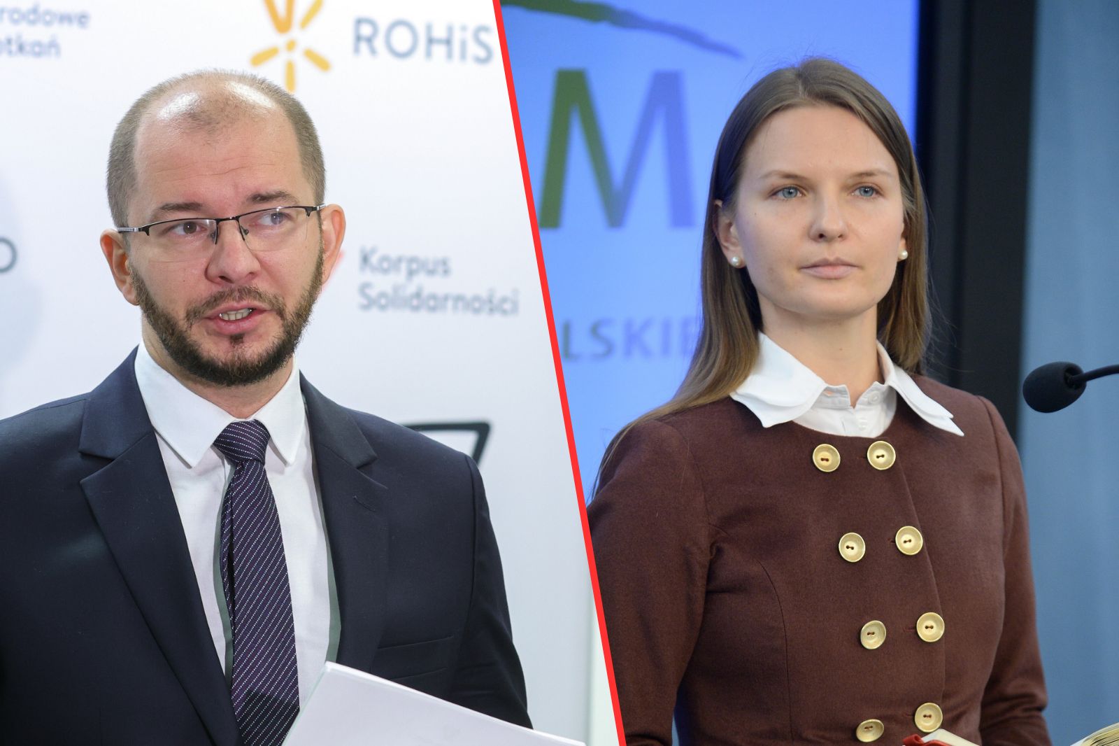 Dyrektor NIW Michał Braun i prezes Fundacji Otwarty Dialog Ludmiła Kozlowska.