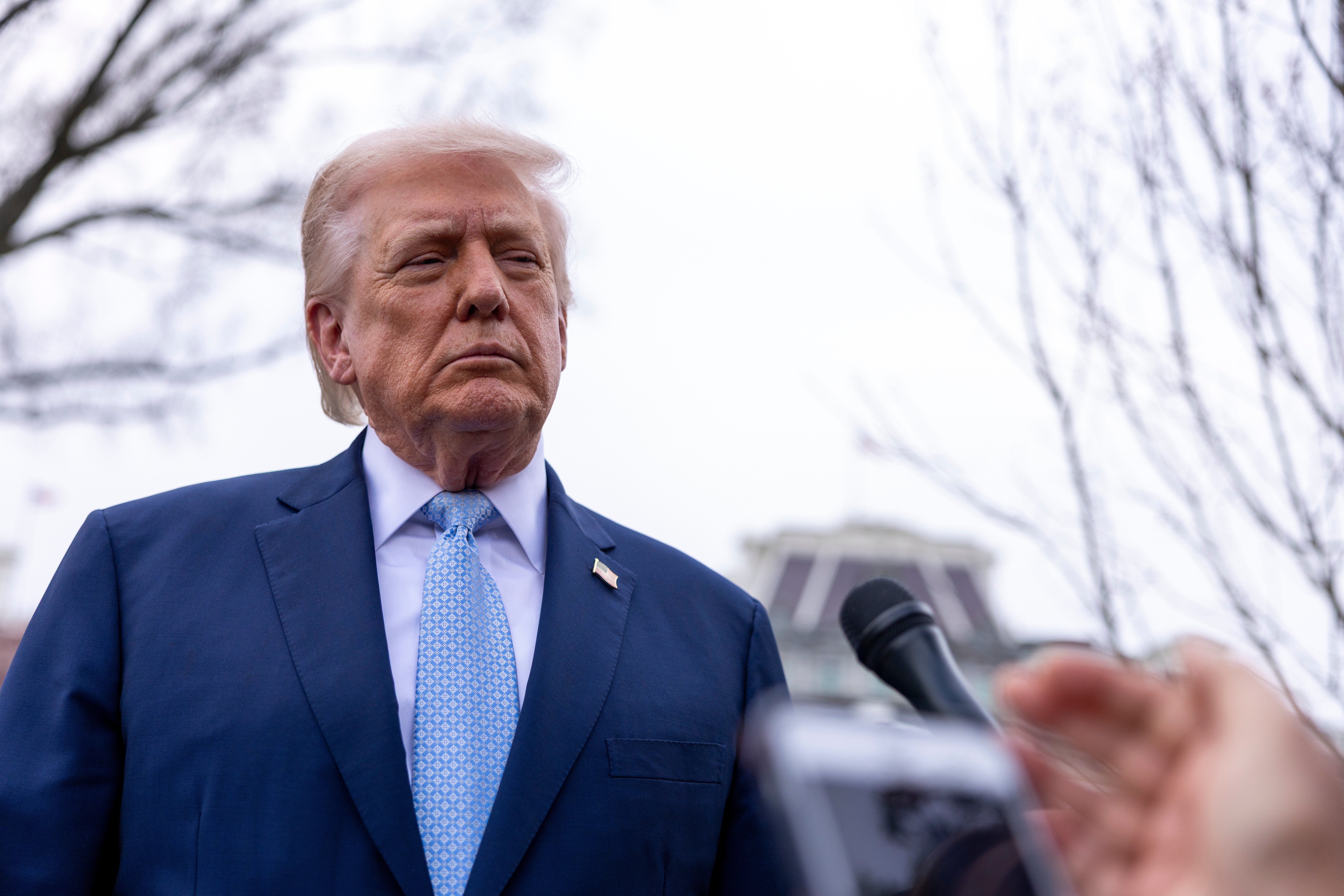 US President Trump departs the White House to spend the weekend at Mar-a-Lago