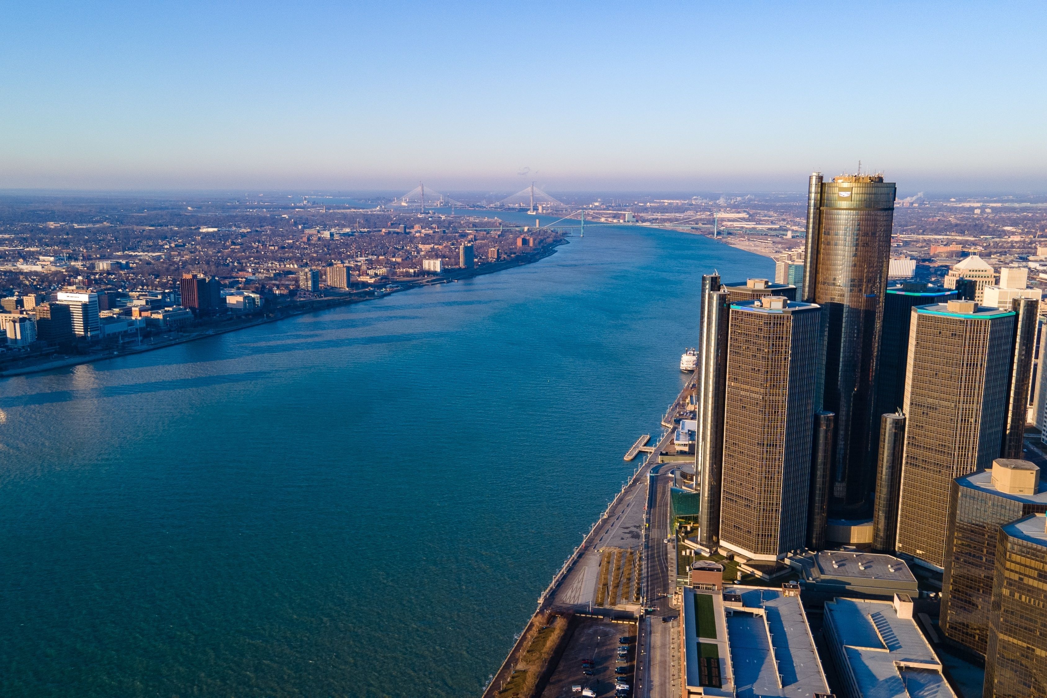 Detroit,,Michigan,,Usa,-,March,25,,2024:,Downtown,Detroit,,With