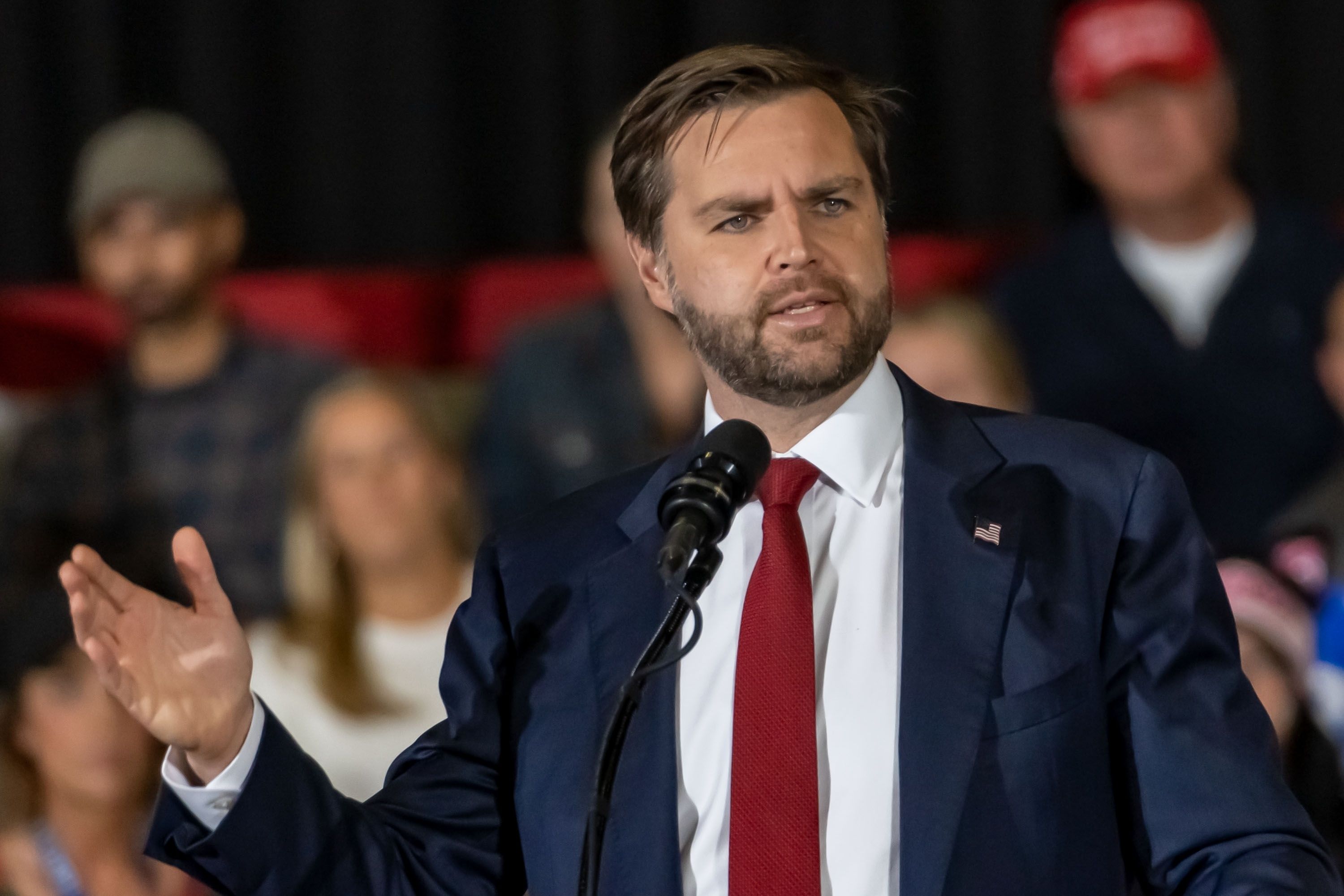 Atlanta,,Georgia,,Usa—4th,Nov,,2024.,Ohio,Senator,Jd,Vance,Speaks