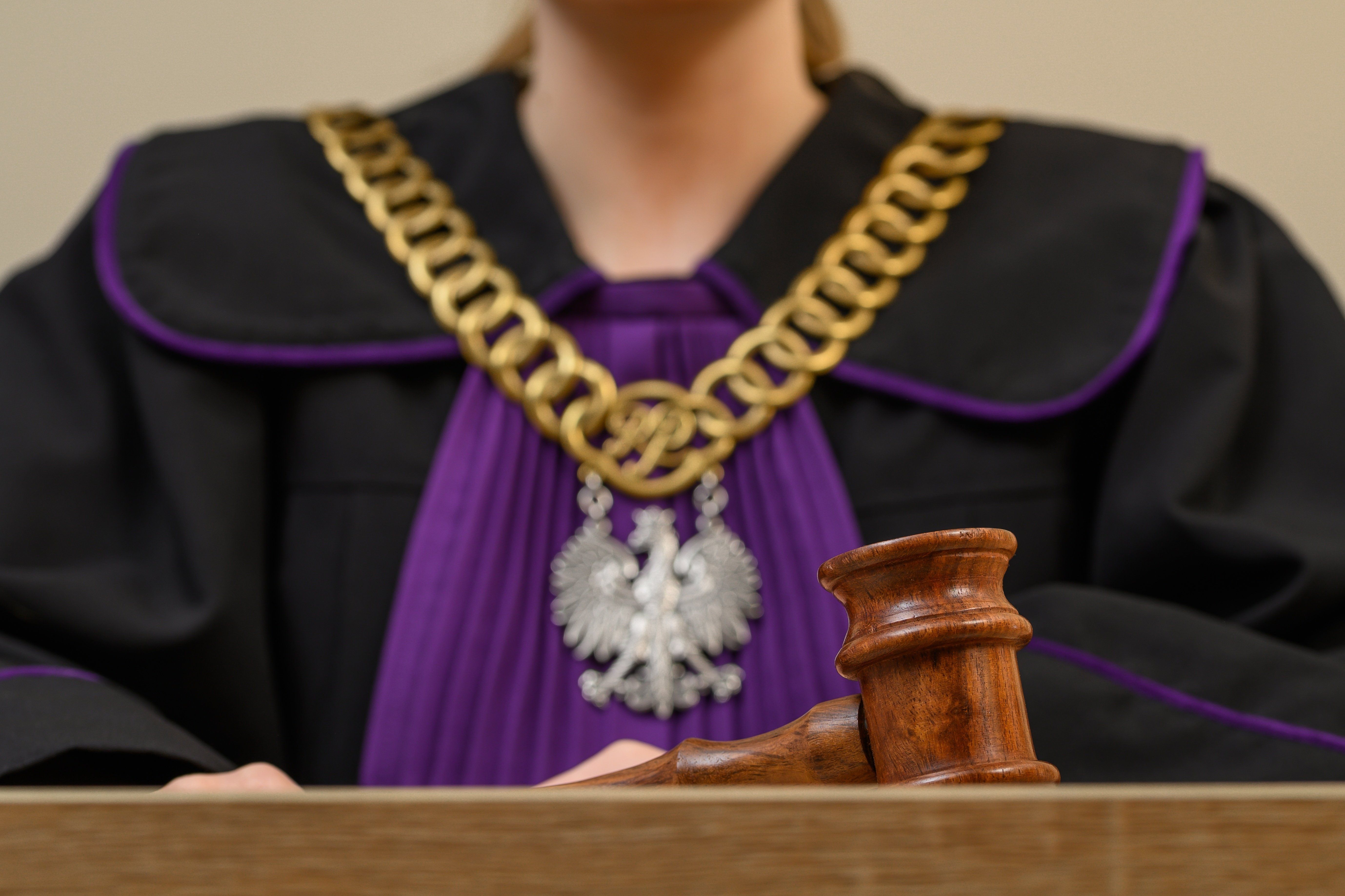 A,Judge,In,Poland,Wearing,A,Judicial,Chain,And,A