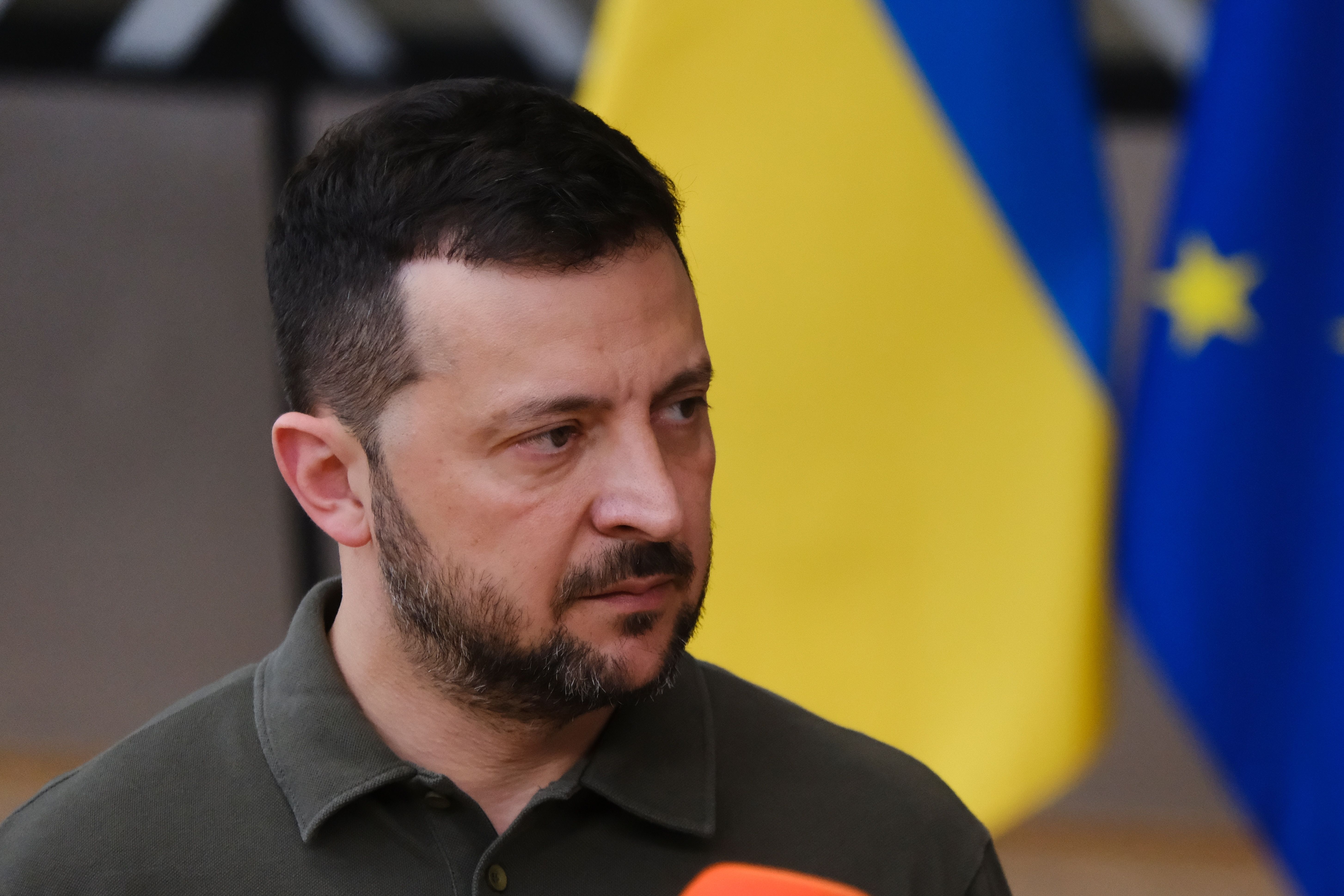 Ukrainian,President,Volodymyr,Zelenskiy,And,European,Council,President,Charles,Michel