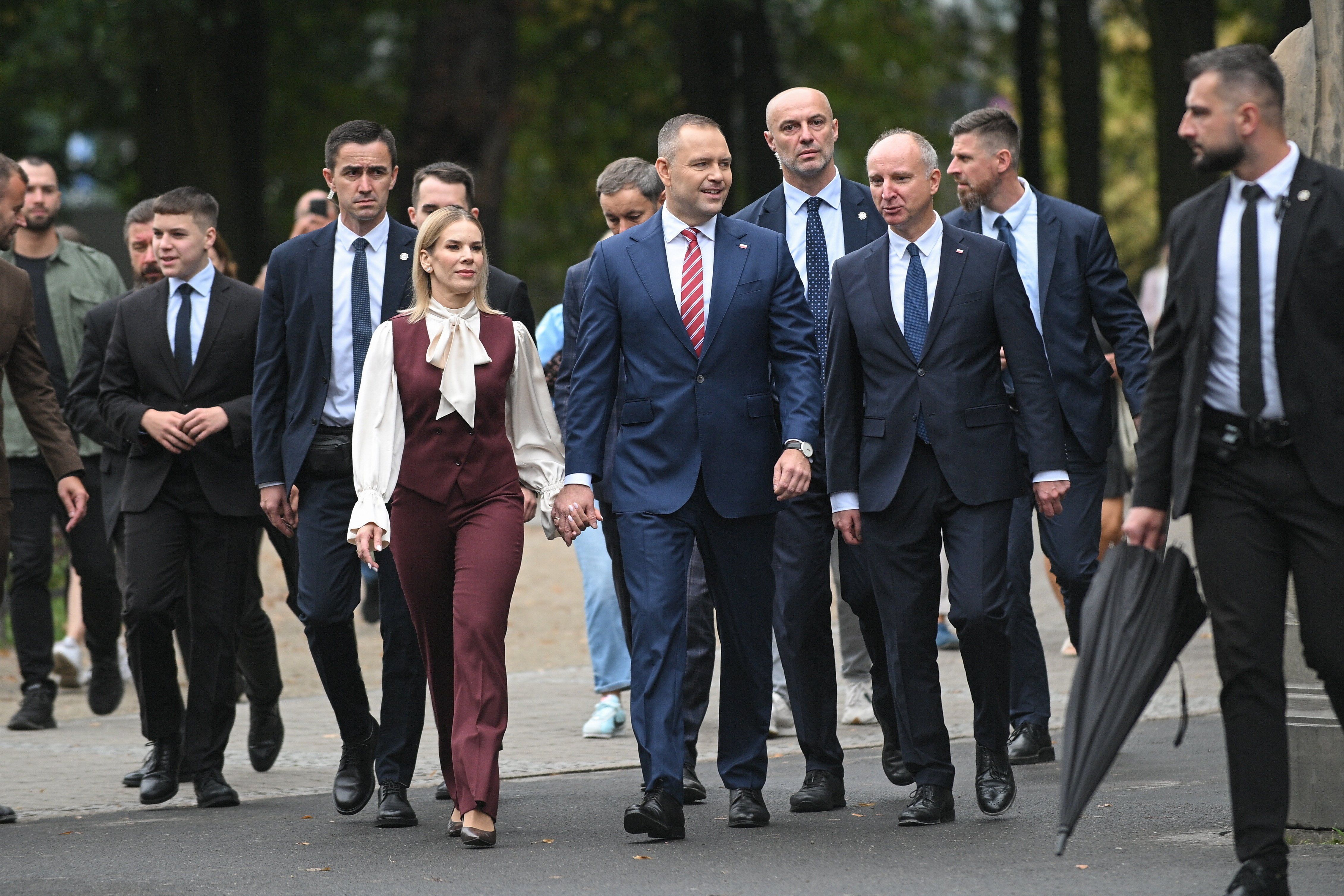 Karol Nawrocki, Marta Nawrocka, Wojciech Kolarski