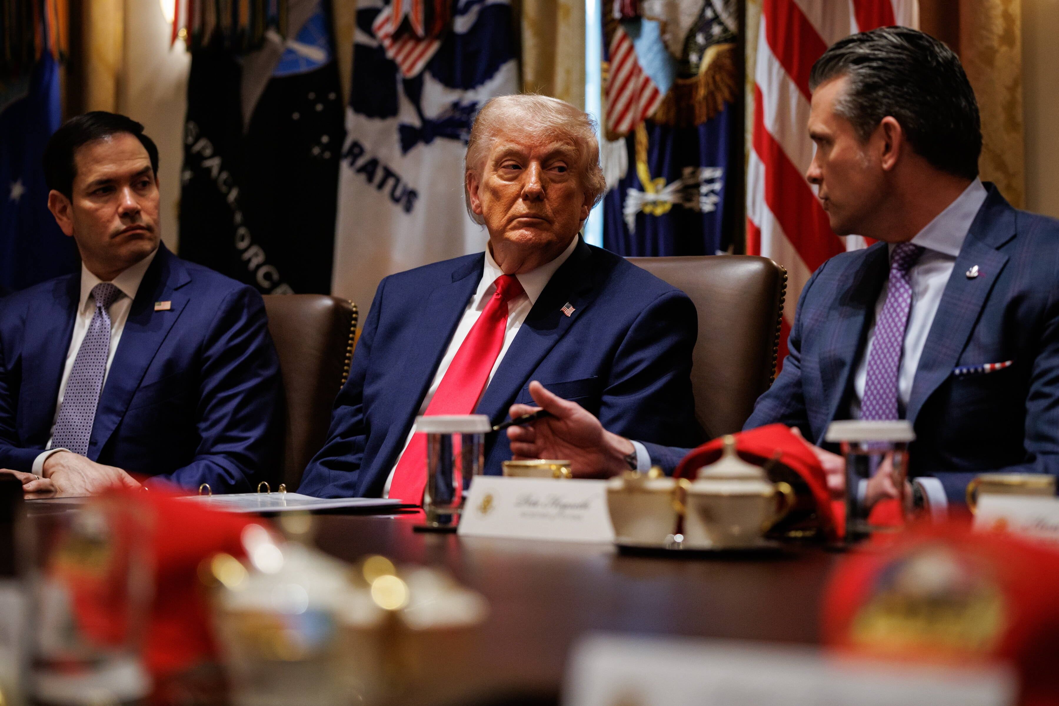 US President Trump holds Cabinet meeting at the White House