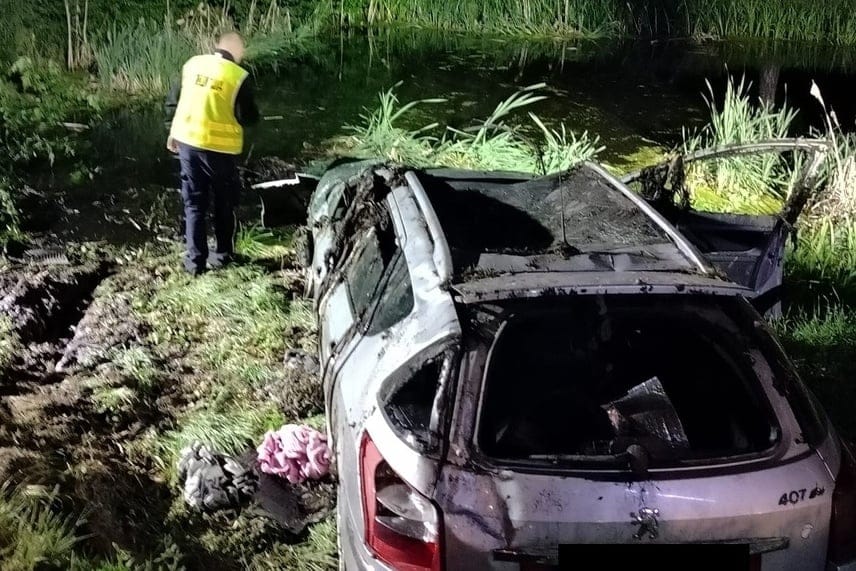 Wypadek w miejscowości Brzuze.