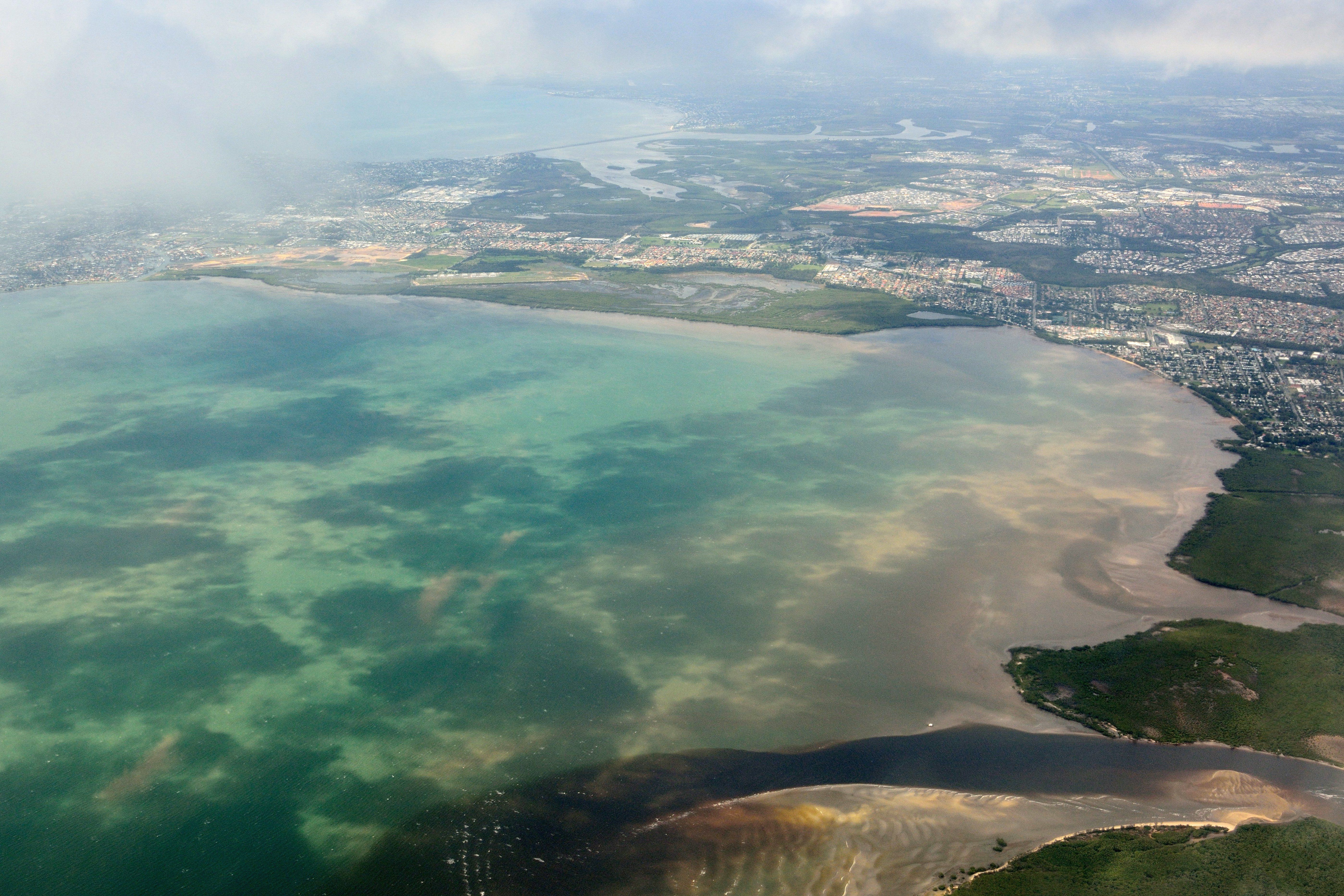 Aerial,View,Of,Deception,Bay,Near,Brisbane,,Queensland.
