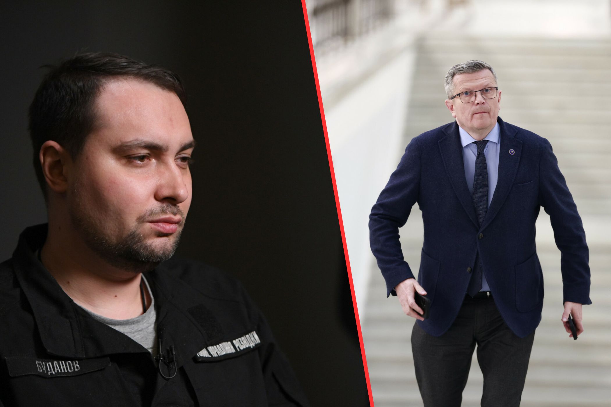 Gen. Kyrył Budanow, wiceminister Marcin Bosacki.