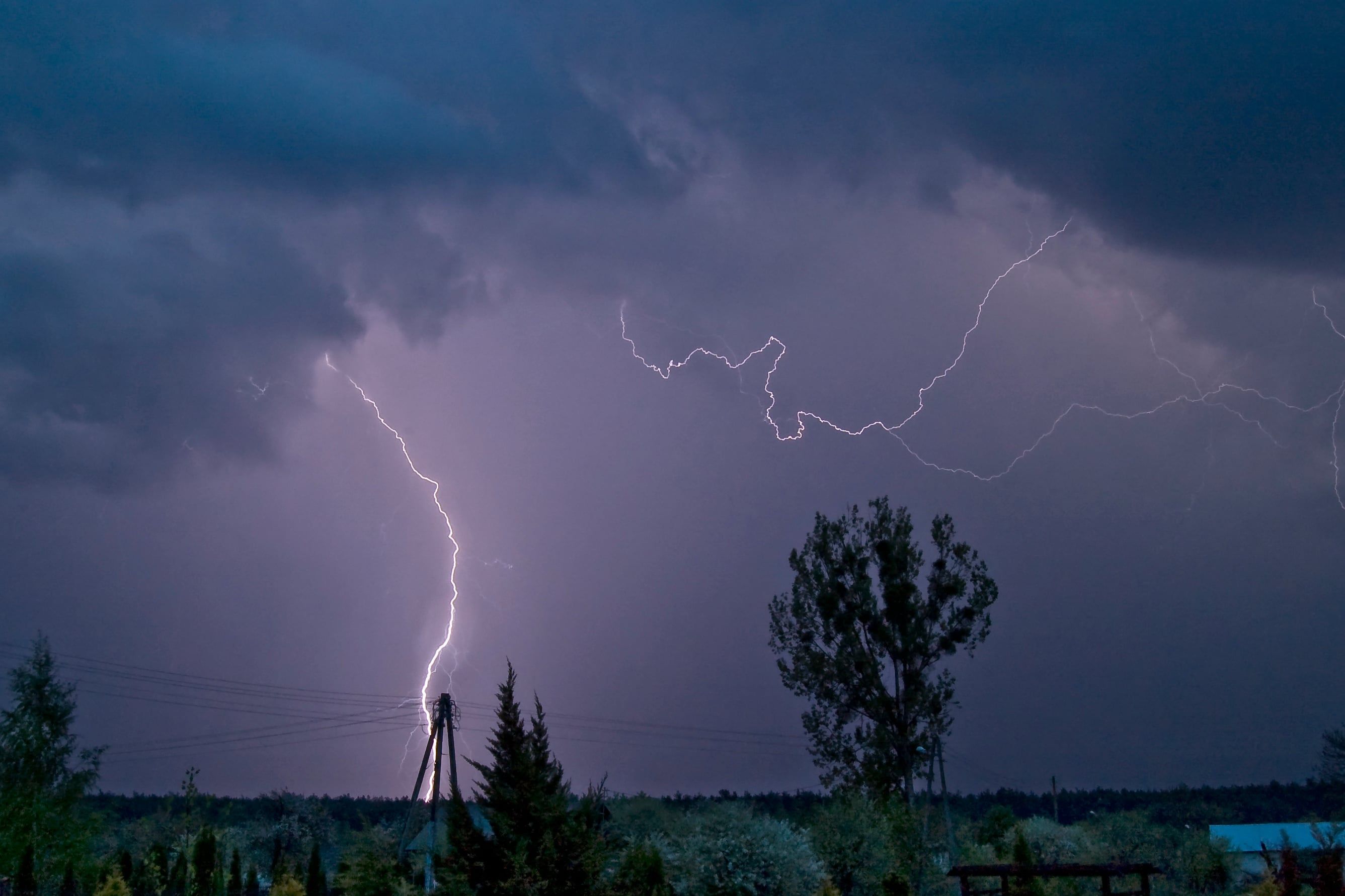 Spring,Storm,And,Lightning.,Lightning,Is,A,Sudden,Electrostatic,Discharge