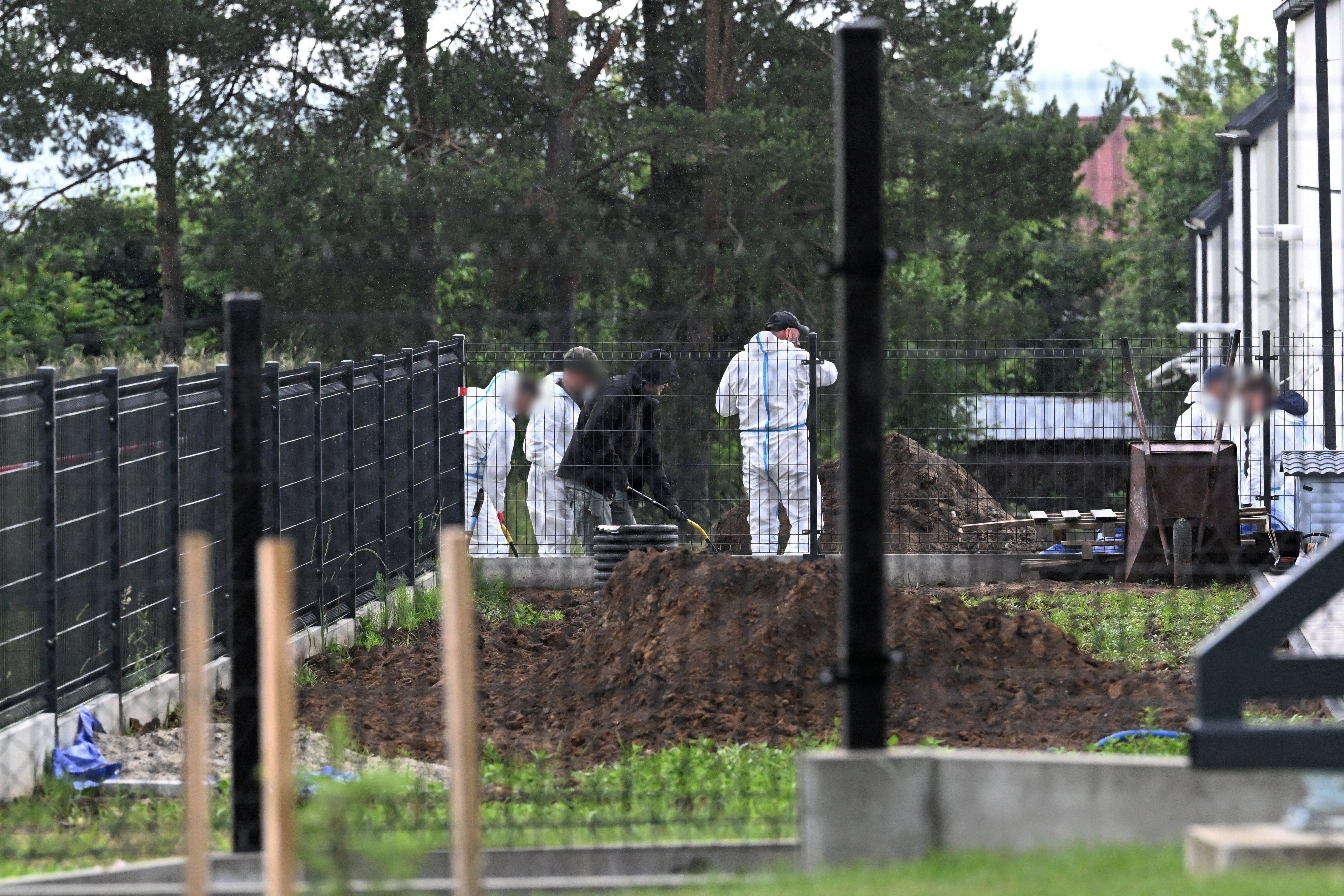Działania służb na posesji w Lutoryżu