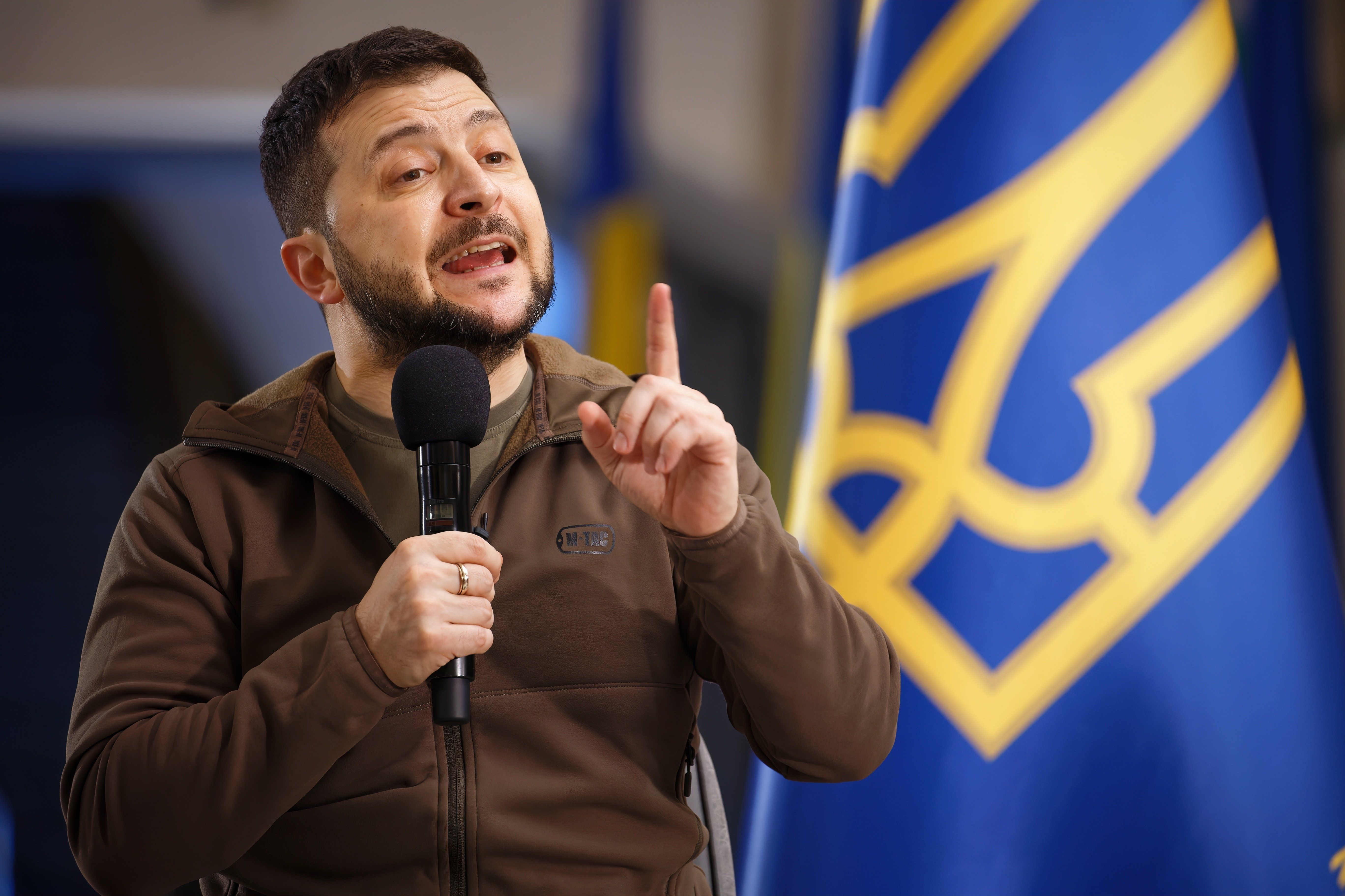 Prezydent Ukrainy Wołodymyr Zełenski.