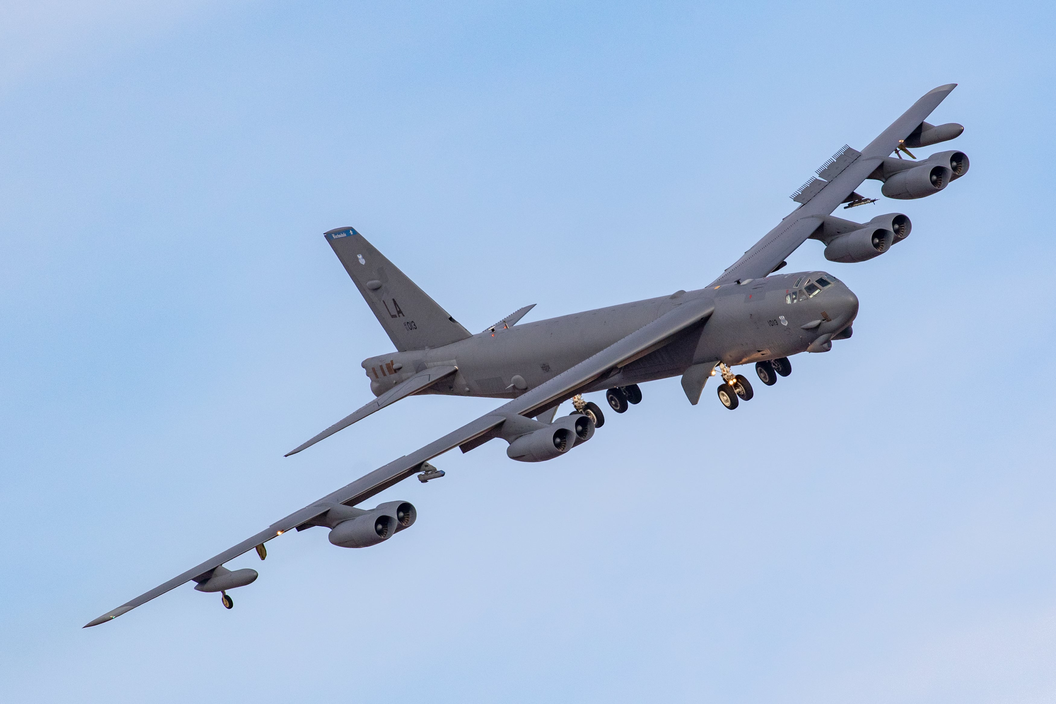 United,States,Air,Force,(usaf),Boeing,B52,Nuclear,Bomber,Turning
