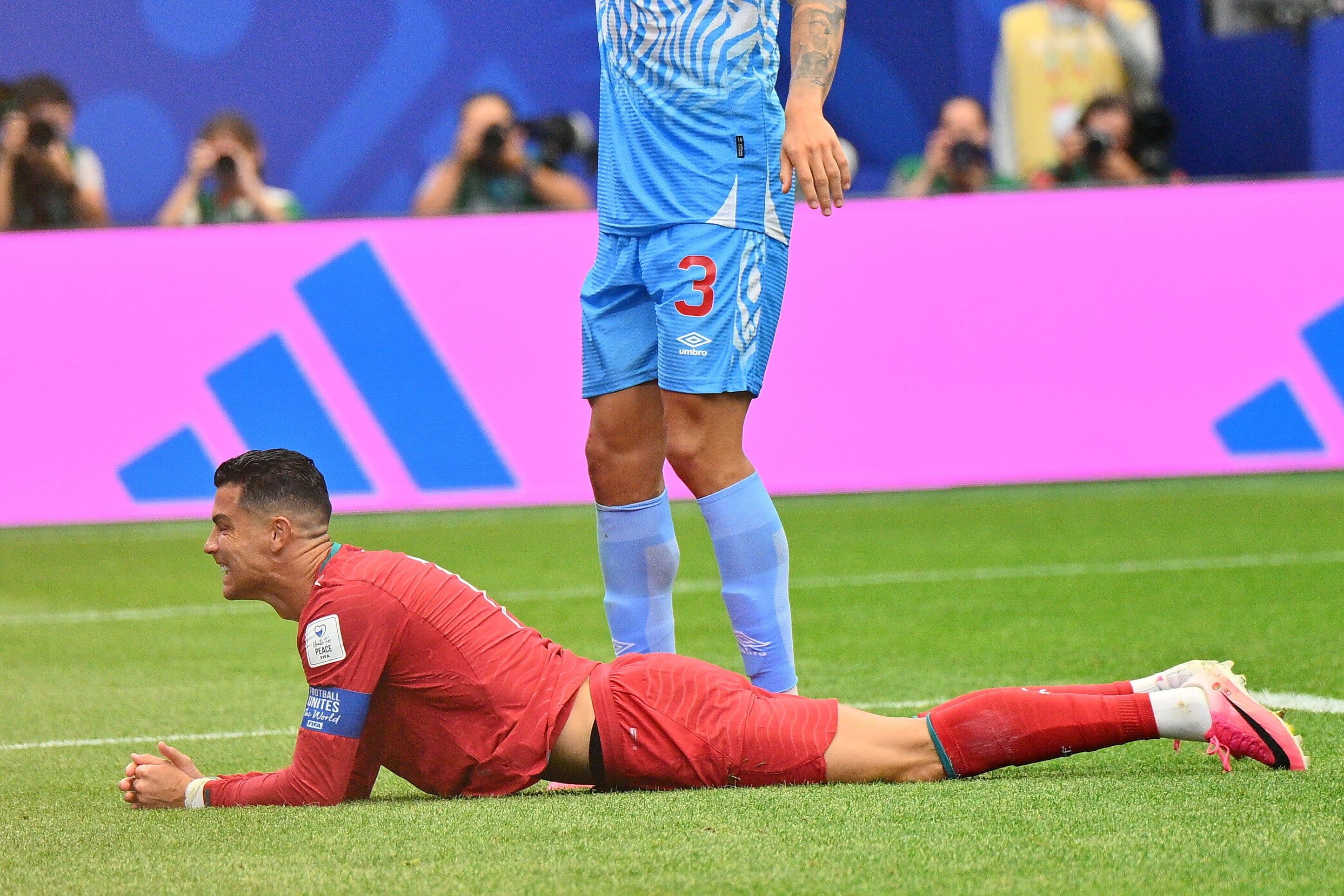 Cristiano Ronaldo podczas meczu Portugalia – DR Konga