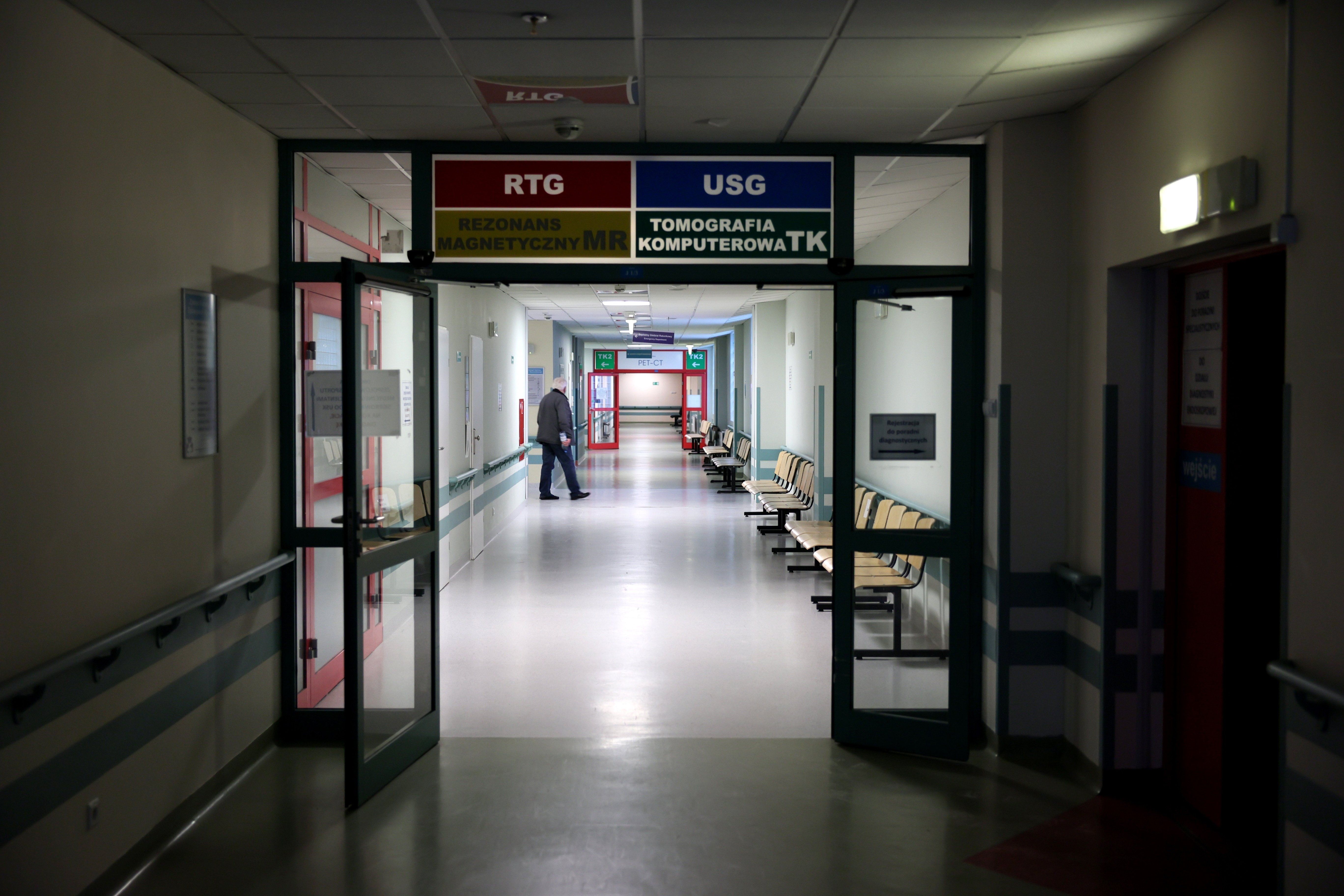 10.20.2023,Wroclaw,,Poland,,Hospital,Corridor,With,Equipment,And,Waiting,Room.