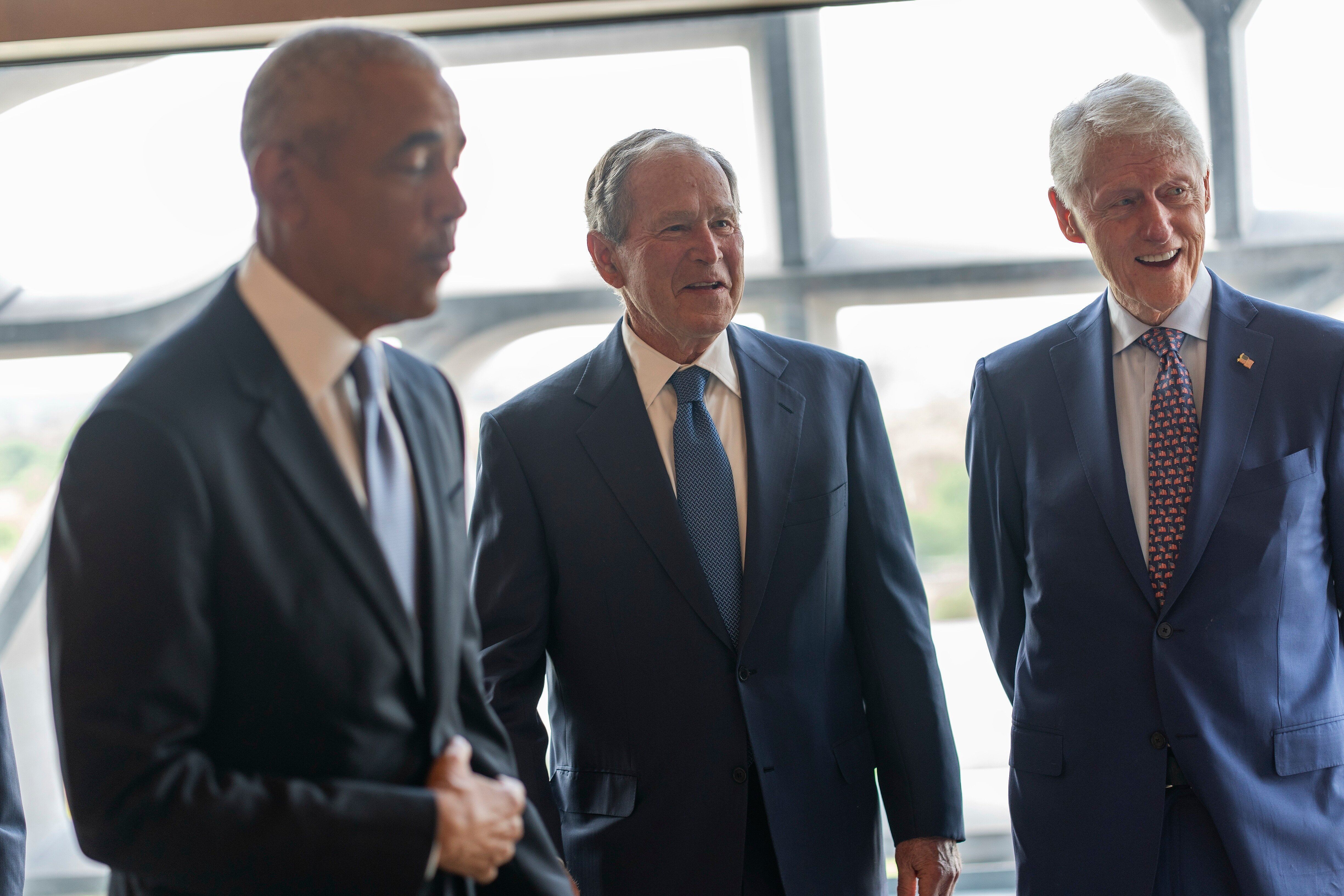 Barack Obama, George W. Bush, Bill Clinton