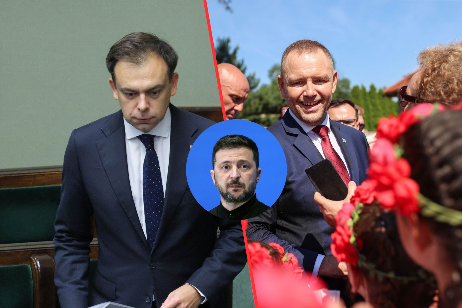 Andrzej Domański, Wołodymyr Zełenski, Karol Nawrocki