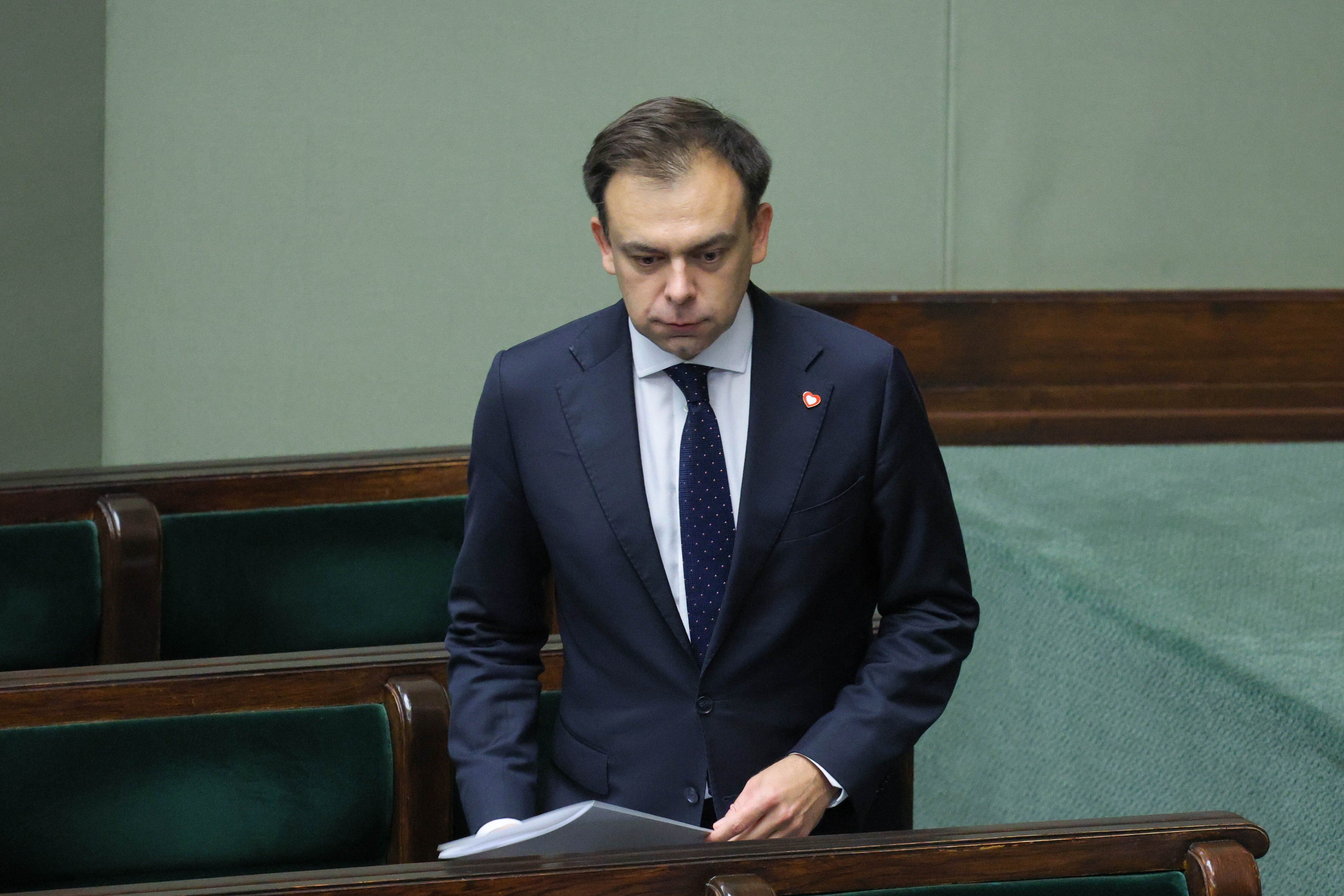 Minister finansów i gospodarki Andrzej Domański