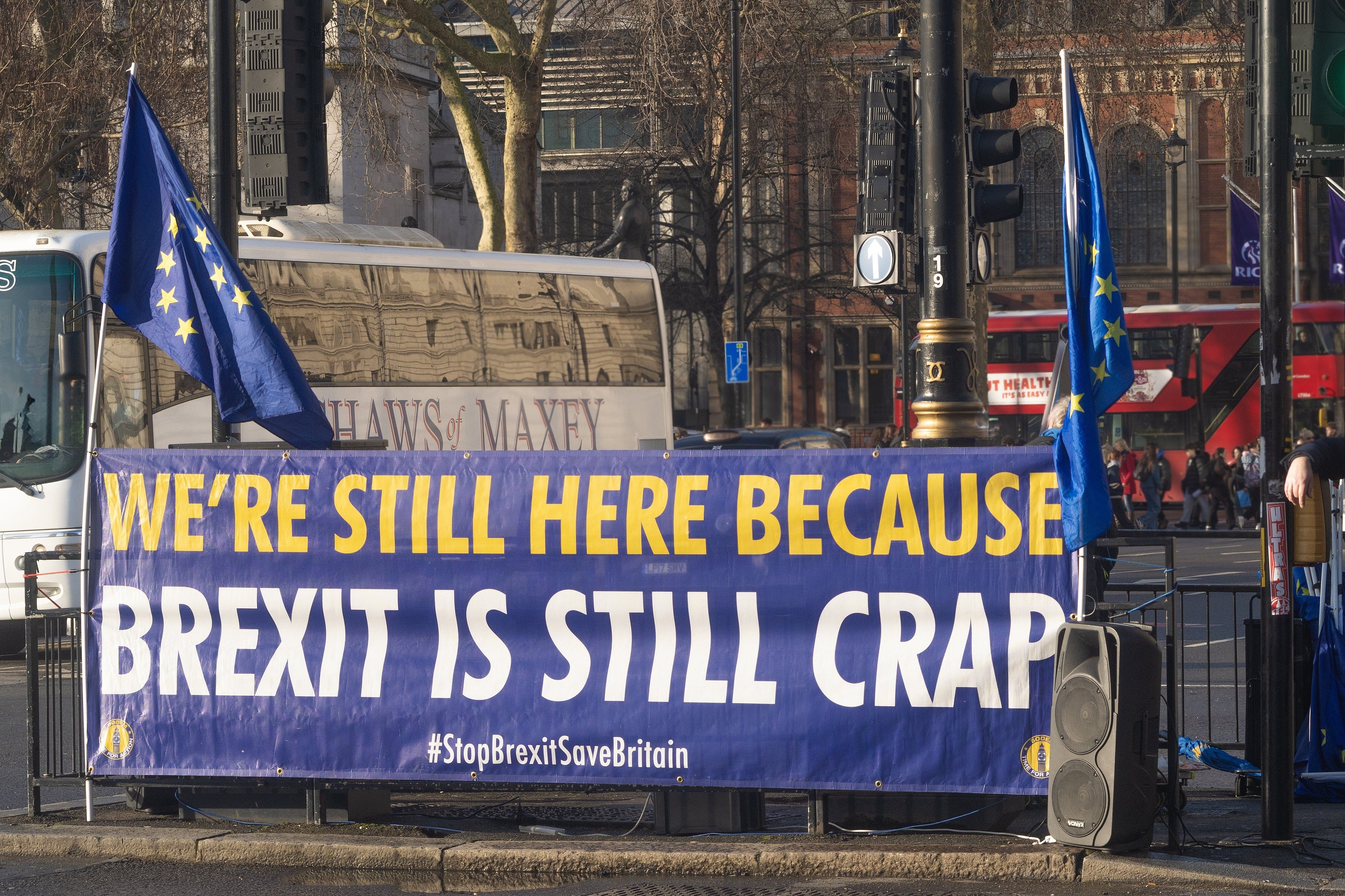 Protest przeciwko brexitowi.
