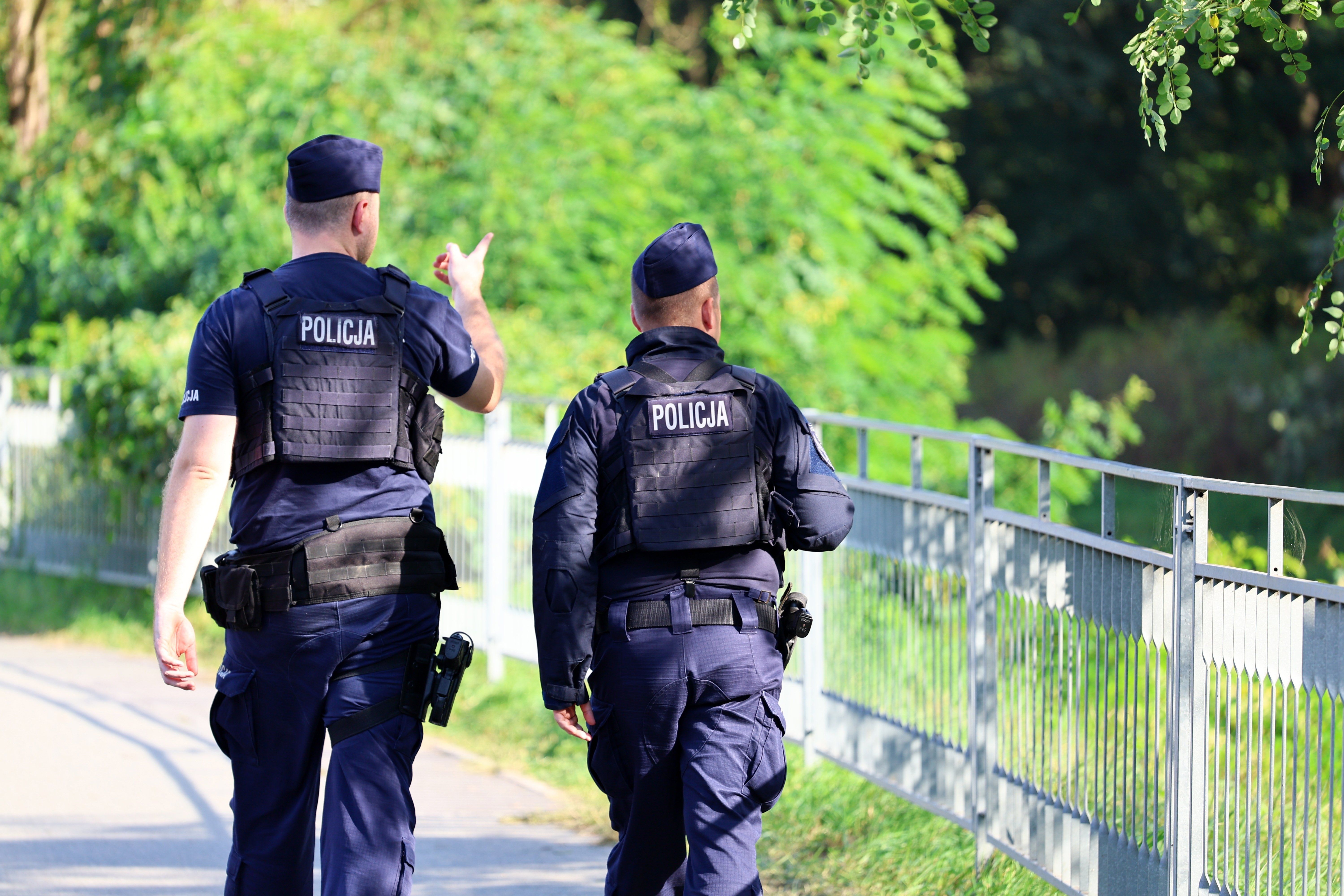 09.17.2024,Wroclaw,,Poland,,Police,Officers,On,Patrol,Of,Green,Areas.