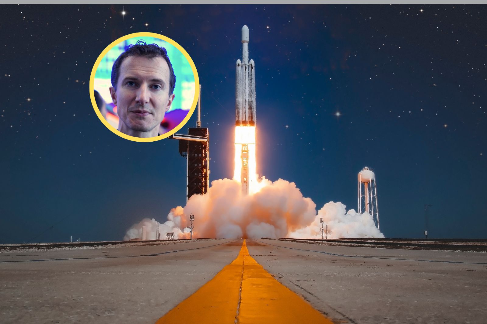 Start rakiety Falcon Heavy, Łukasz Nosek
