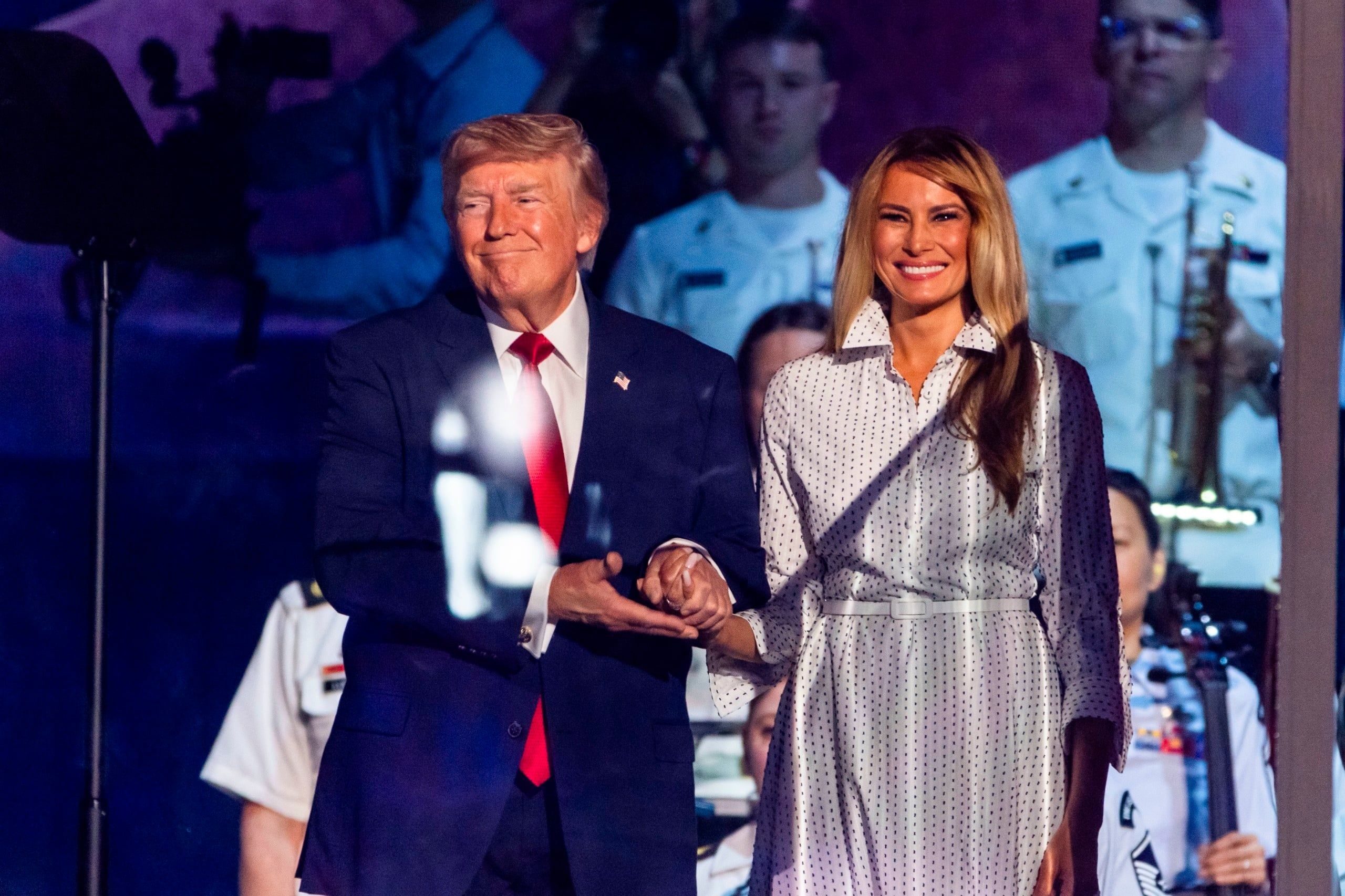 Donald Trump z żoną Melanią.