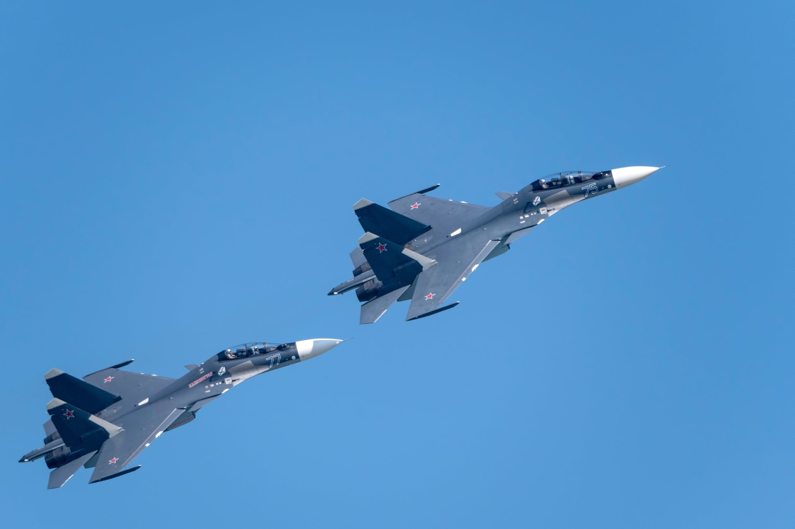 Moscow,Russia,Zhukovsky,Airfield,25,July,2021:,Aerobatic,Su-30,Perfoming