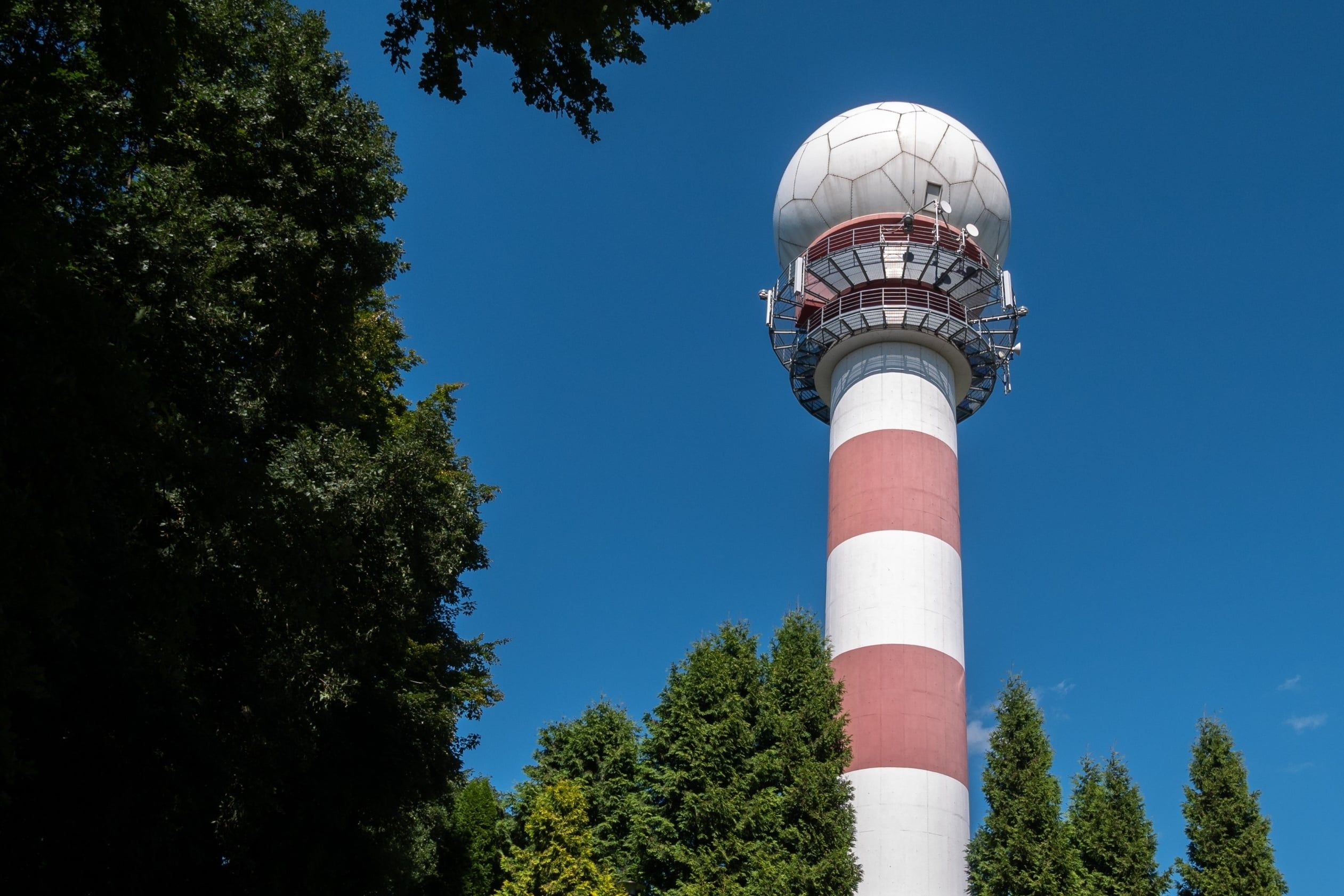 Zabierzów,,Poland,-,September,5,,2021:,Flight,Radar,Tower,Near