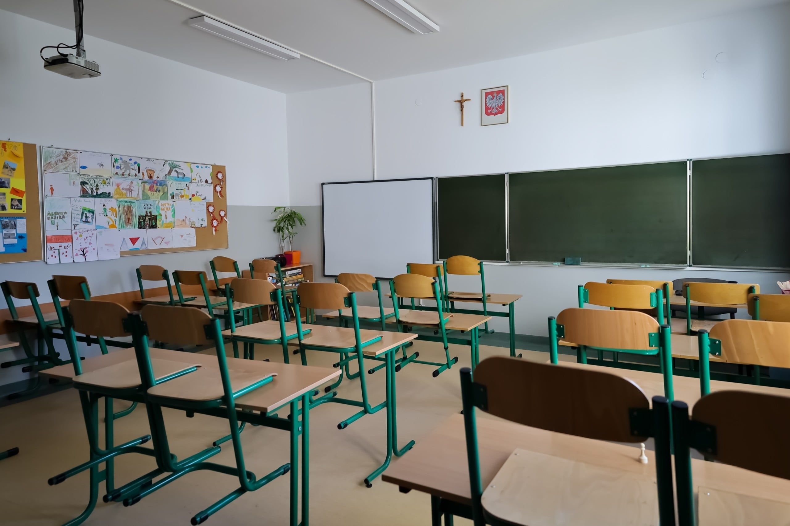 Pusta sala szkolna