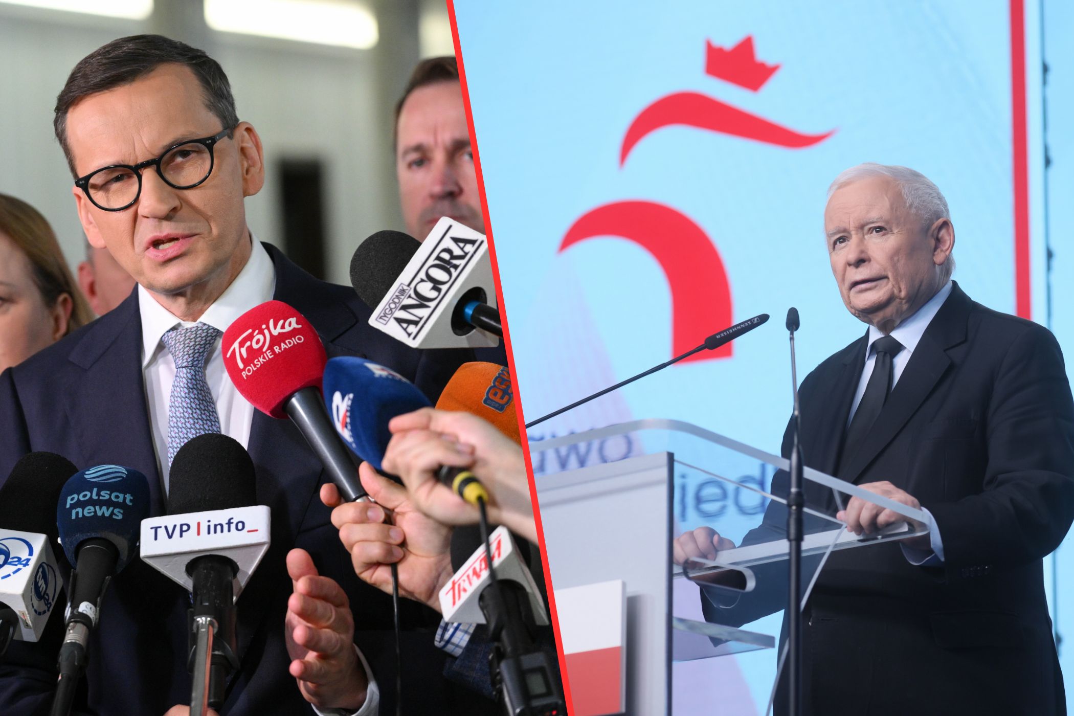 Mateusz Morawiecki i Jarosław Kaczyński