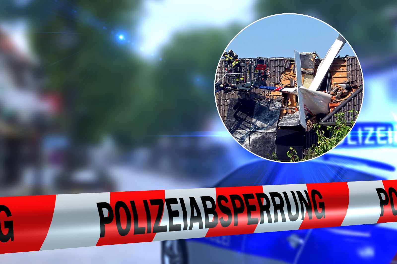 Samolot wbił się w dom