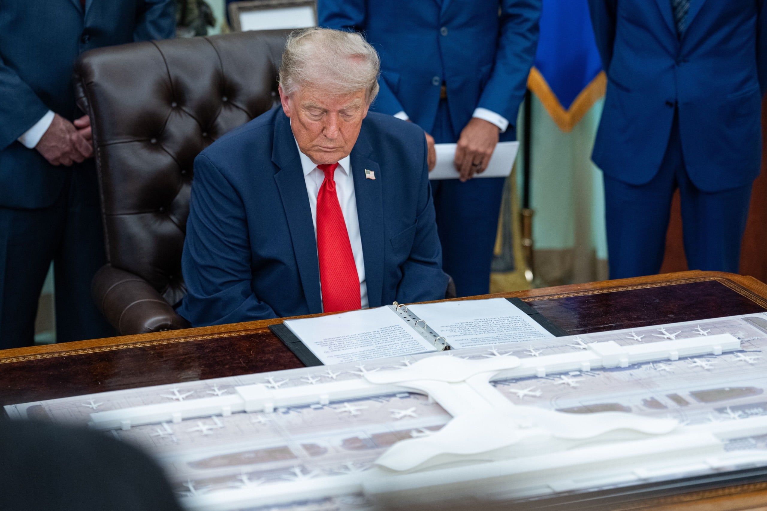 US President Trump announces Washington Dulles International Airport redesign and overhaul