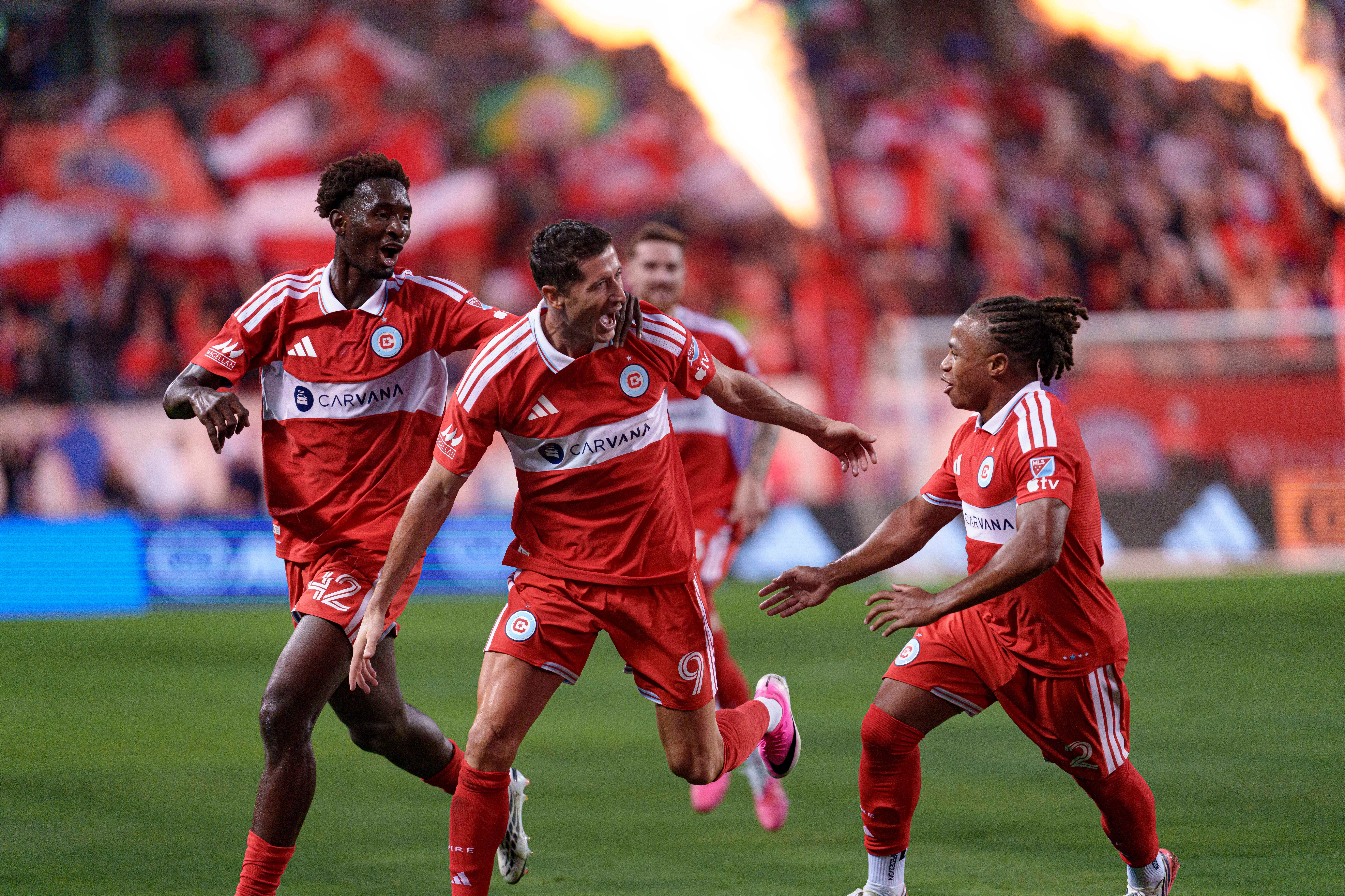 MLS game between teams of Chicago Fire and Charlotte FC
