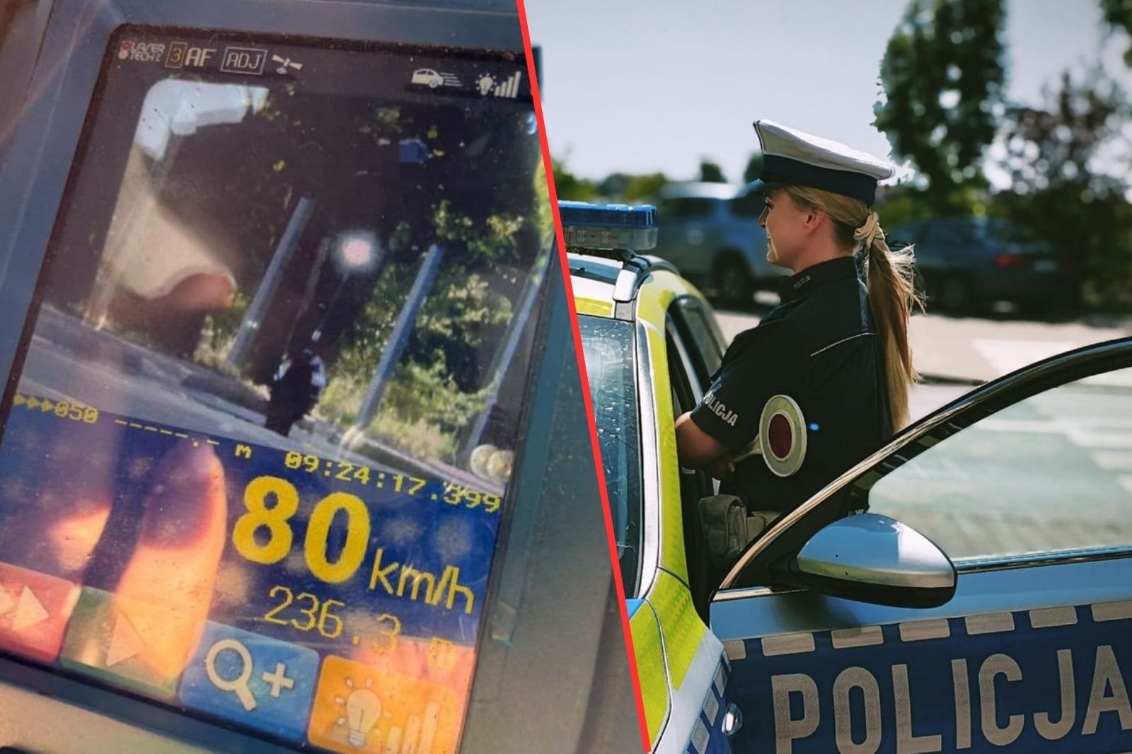 Fotoradar pokazał 80 km/h. Jechał chłopak na hulajnodze