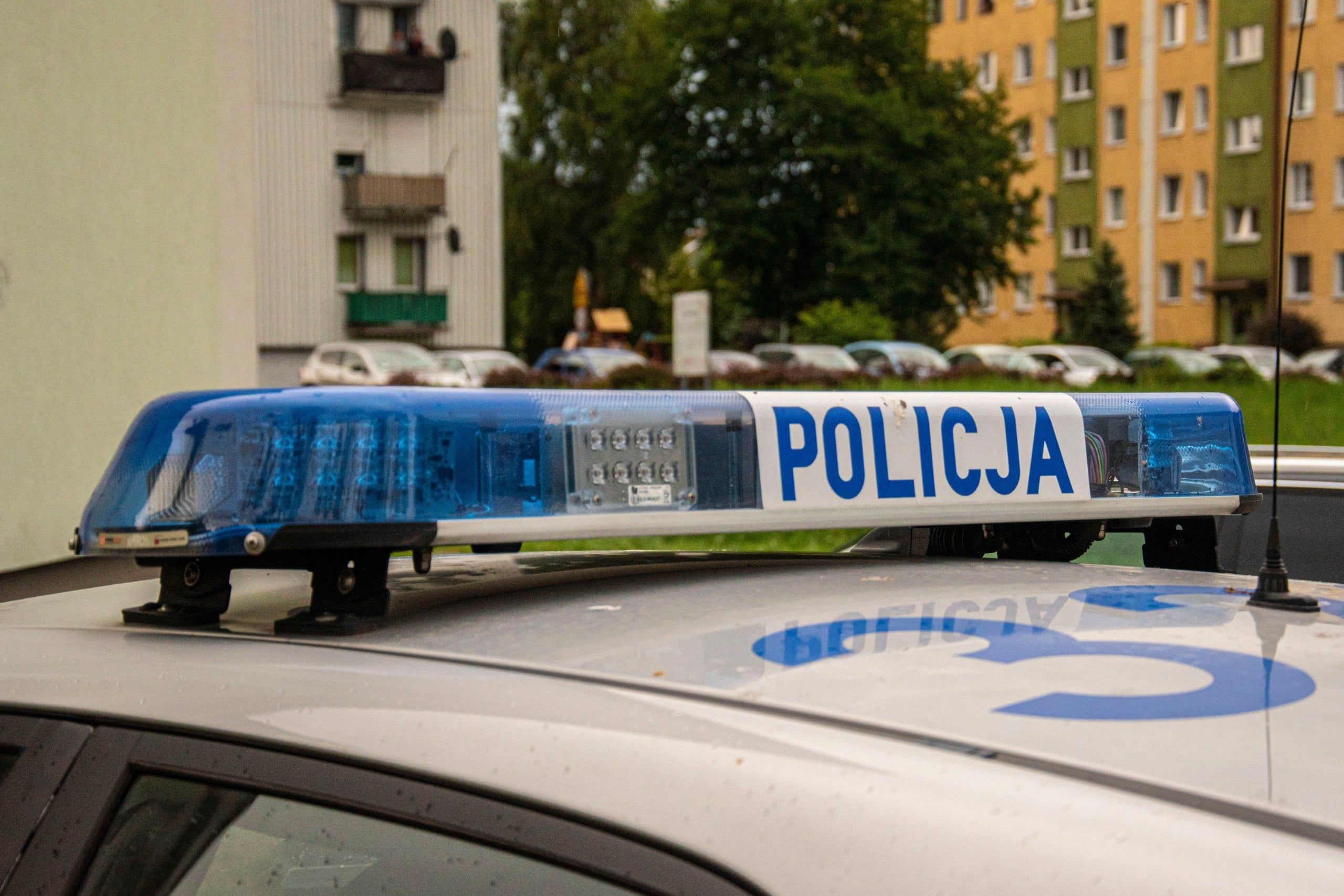 22.07.25,Poland,Polish,Police,Car,Standing,In,The,Parking,Lot