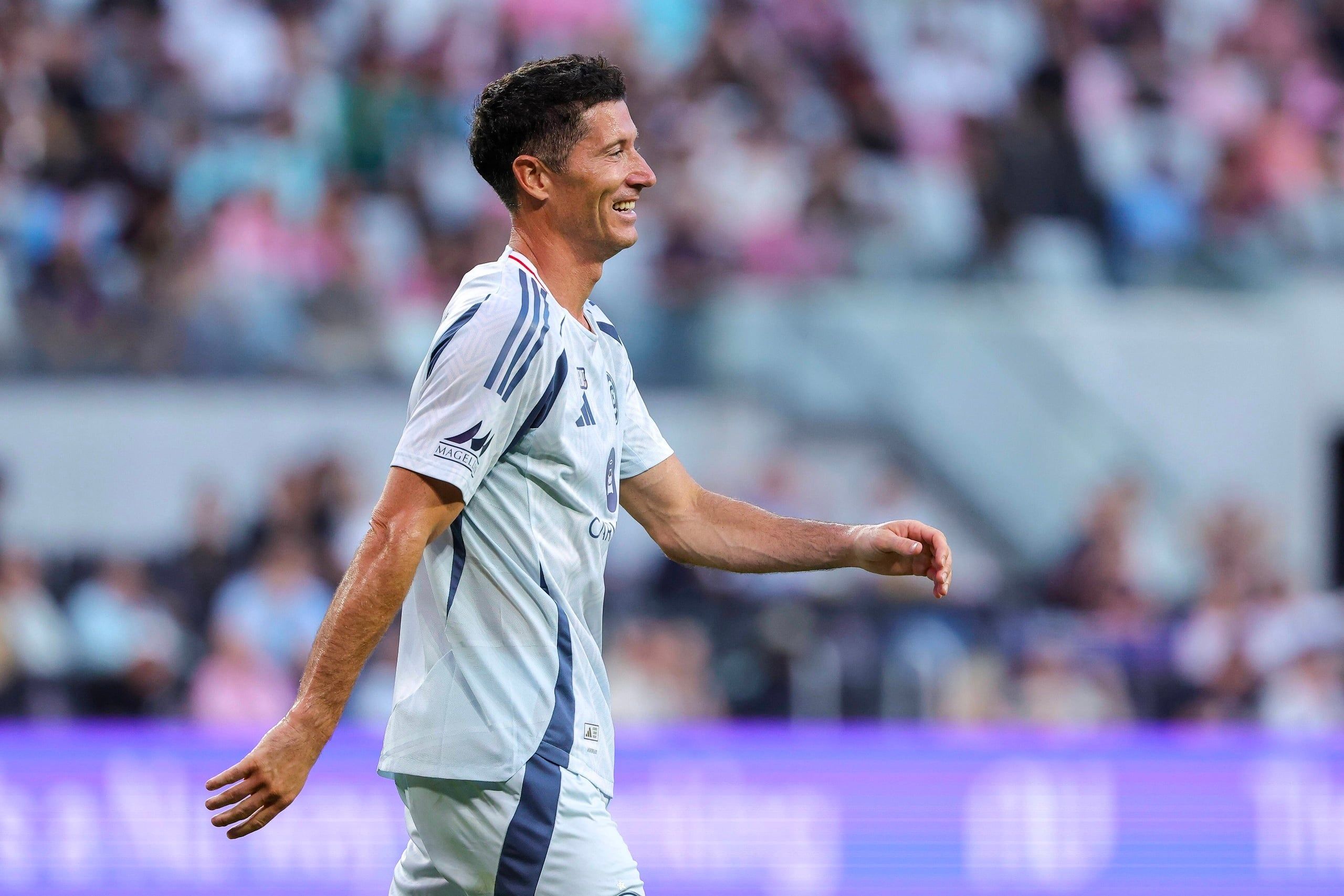 Robert Lewandowski podczas meczu Chicago Fire