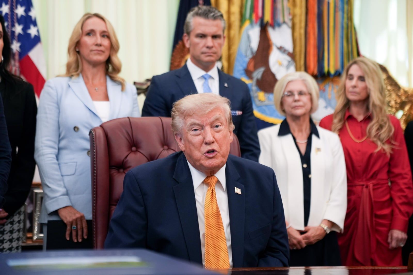 Trump announces an executive order establishing the Presidential Military Spouse Commission