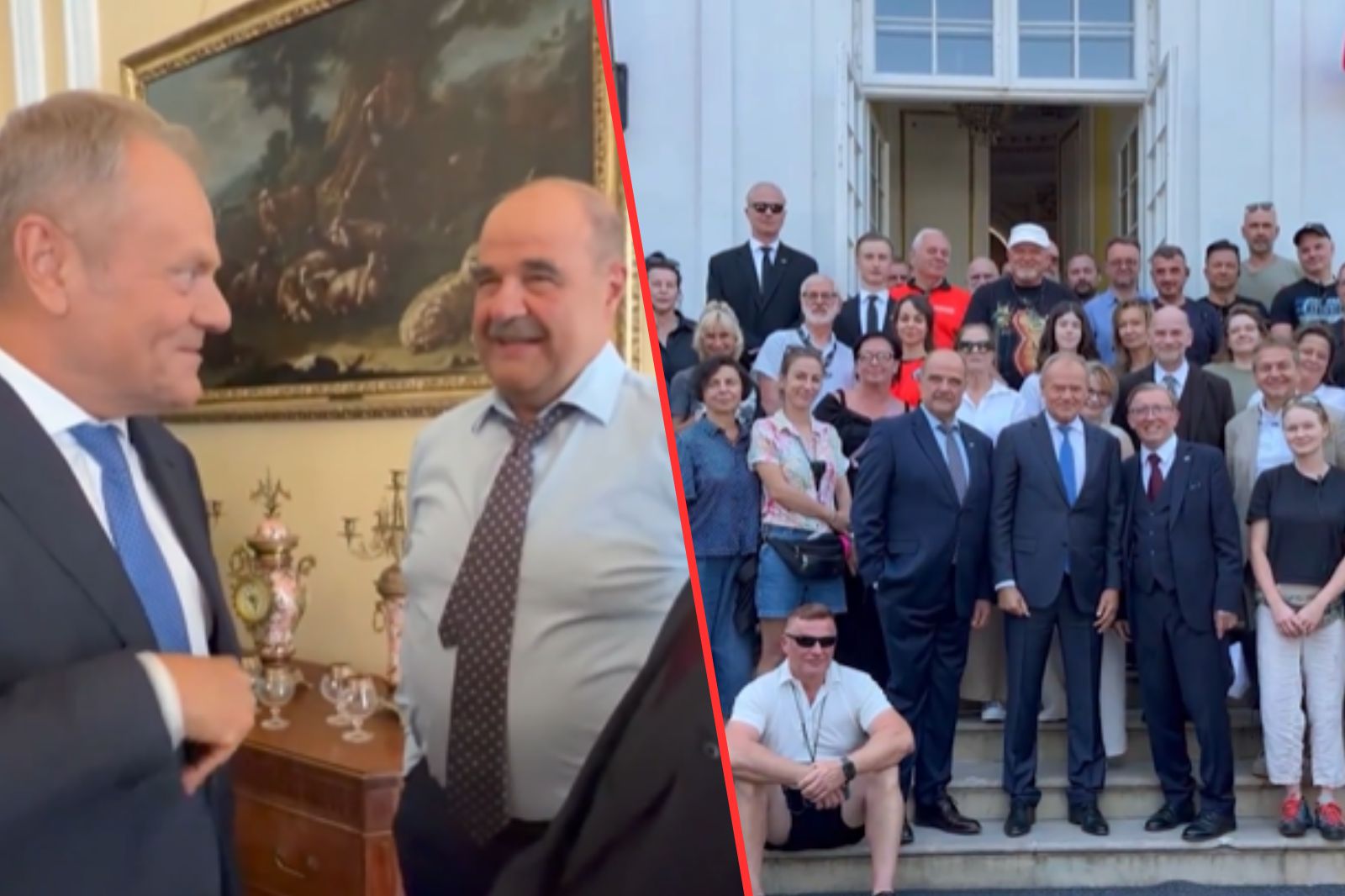 Donald Tusk na planie Rancza. „Wilk syty i Wilkowyje City”