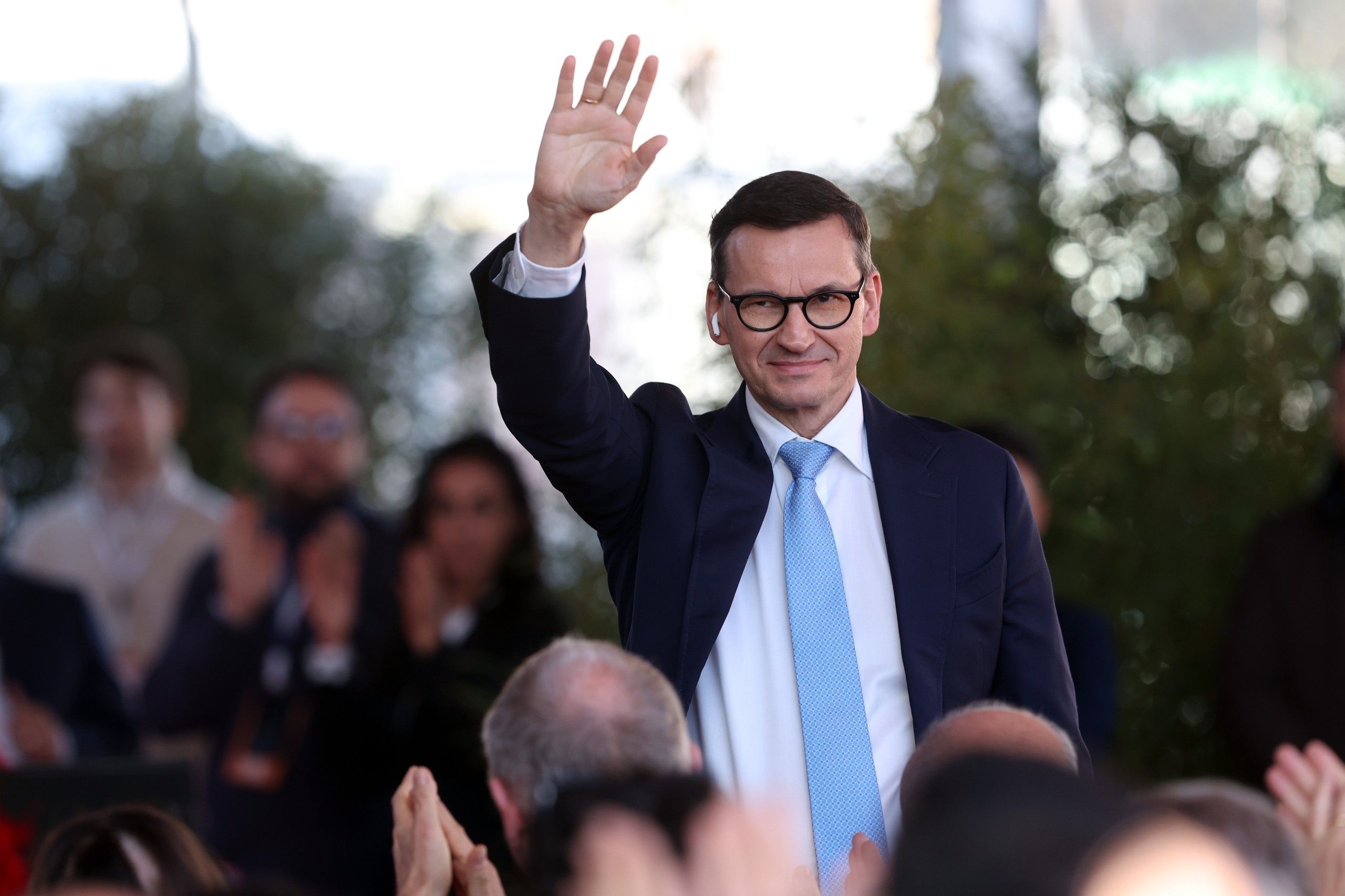 Rome,,Italy,15.12.2024:,Mateusz,Morawiecki,Greets,During,The,Political,Event