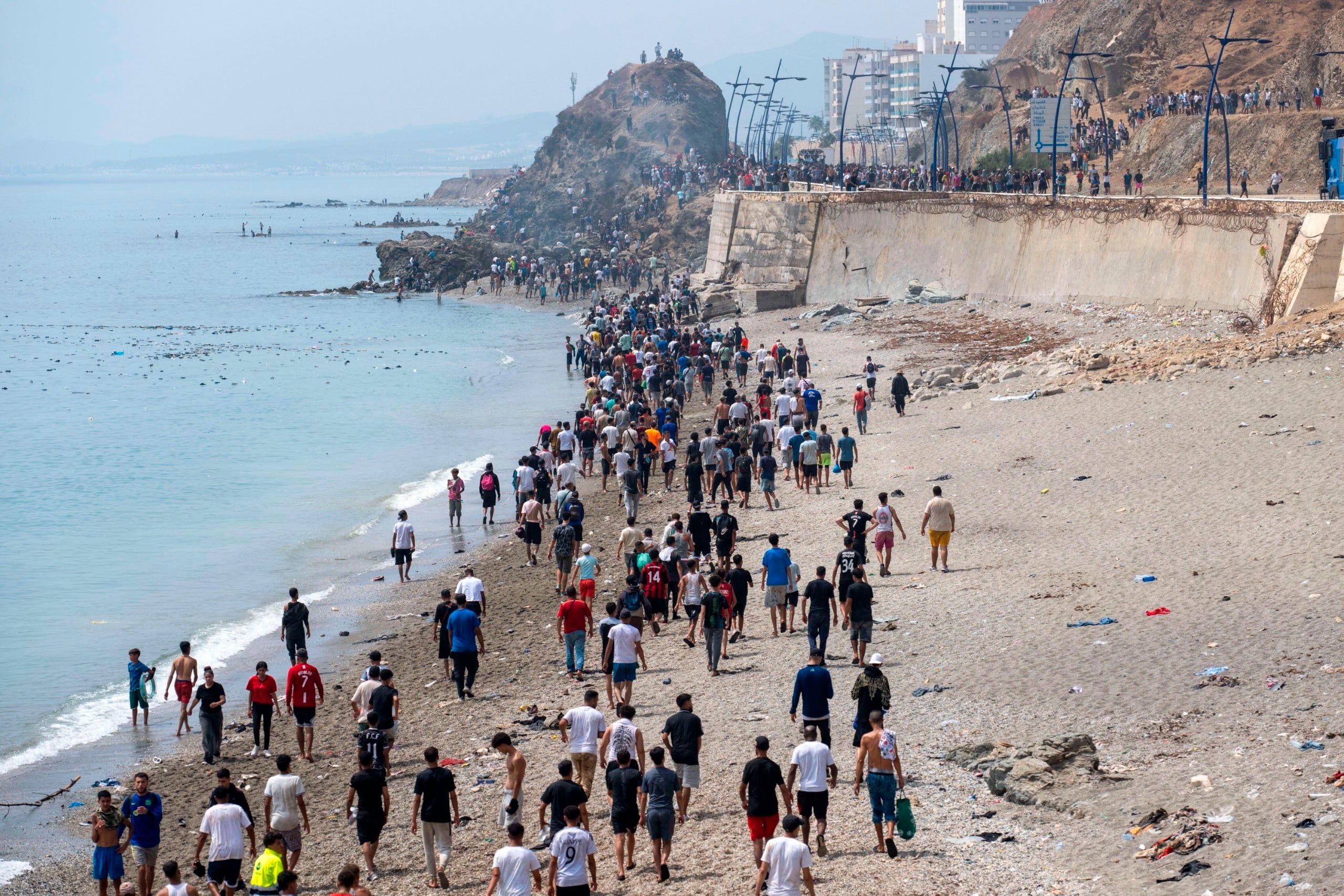 Migrant crossings surge at Morocco-Ceuta border