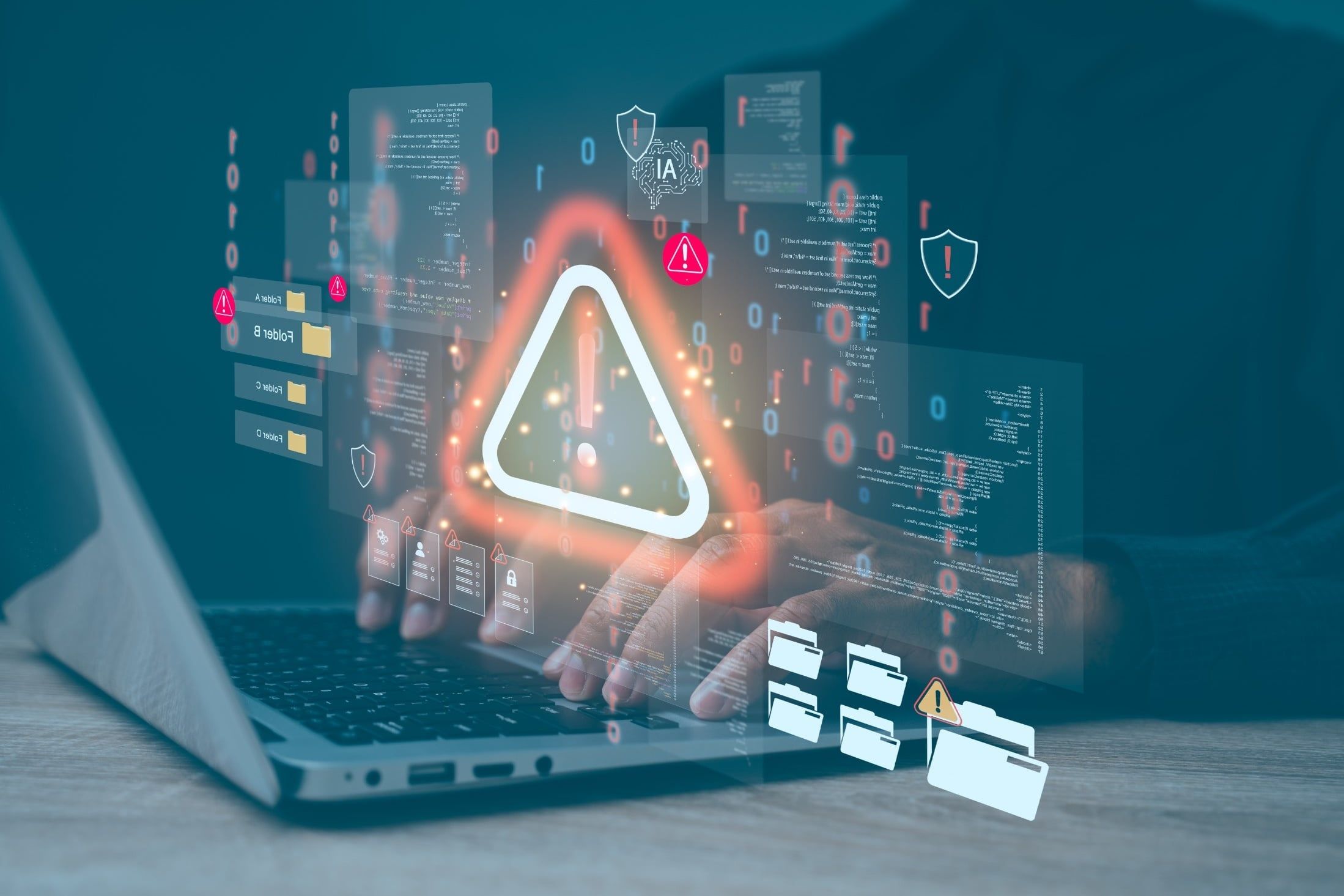 cyberbezpieczenstwo-wyciek-danych-alert-komputer