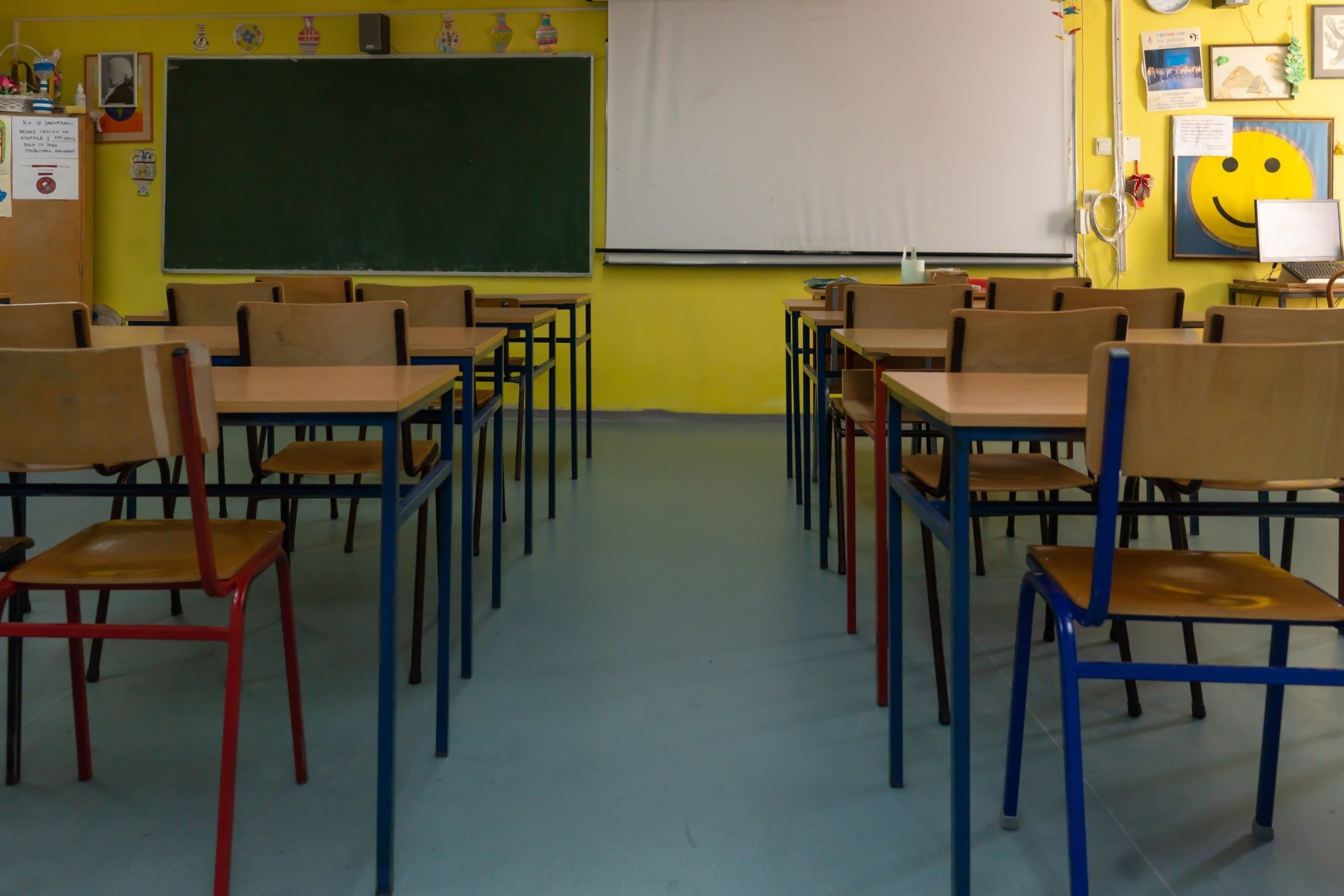 Novi,Sad,,Serbia:,February,20,2025:,School,Classroom,Interior,With