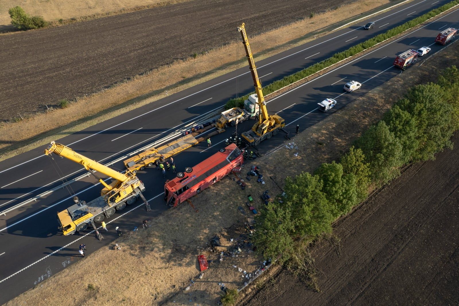 Tourist bus accident in Hungary