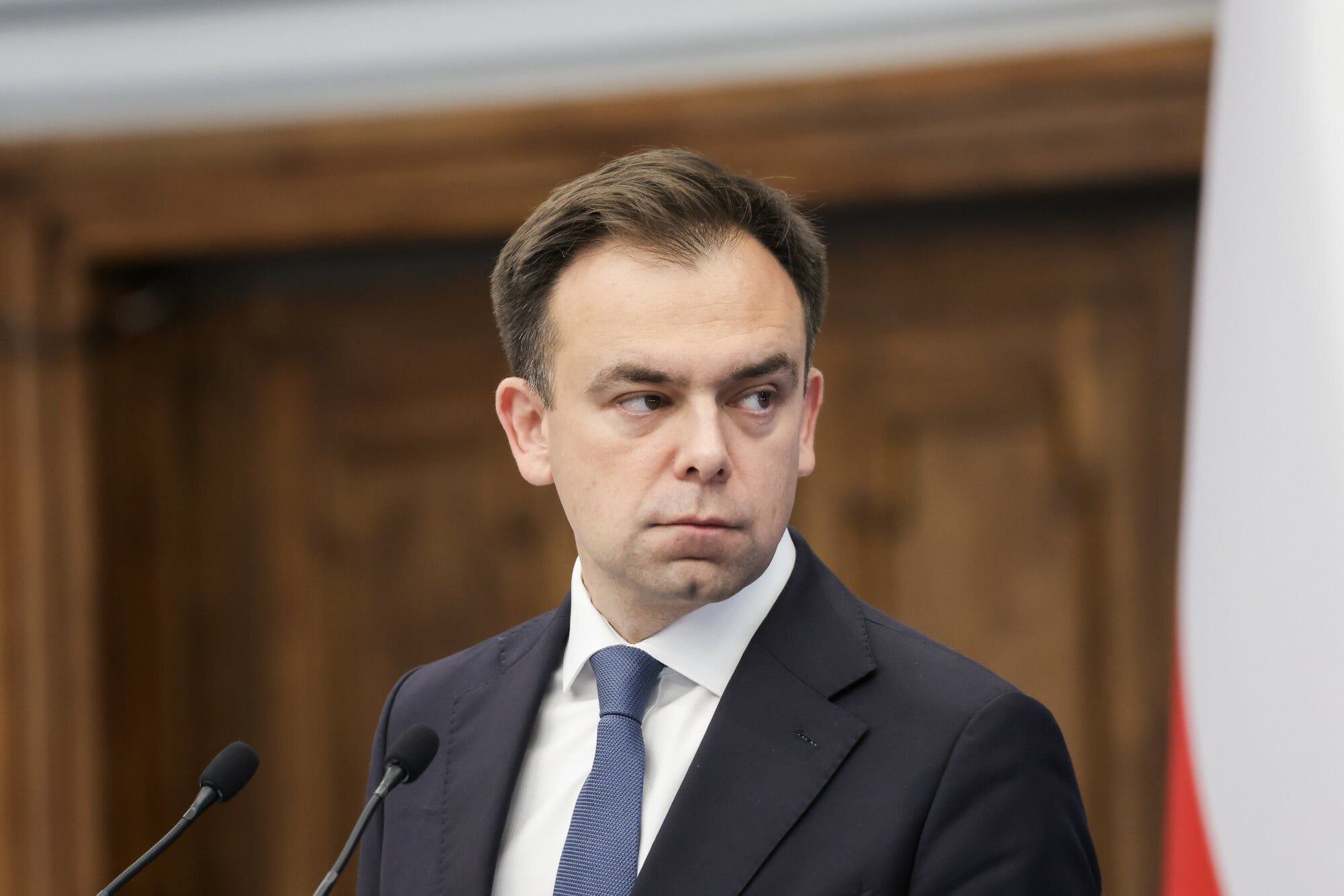 Minister finansów i gospodarki Andrzej Domański