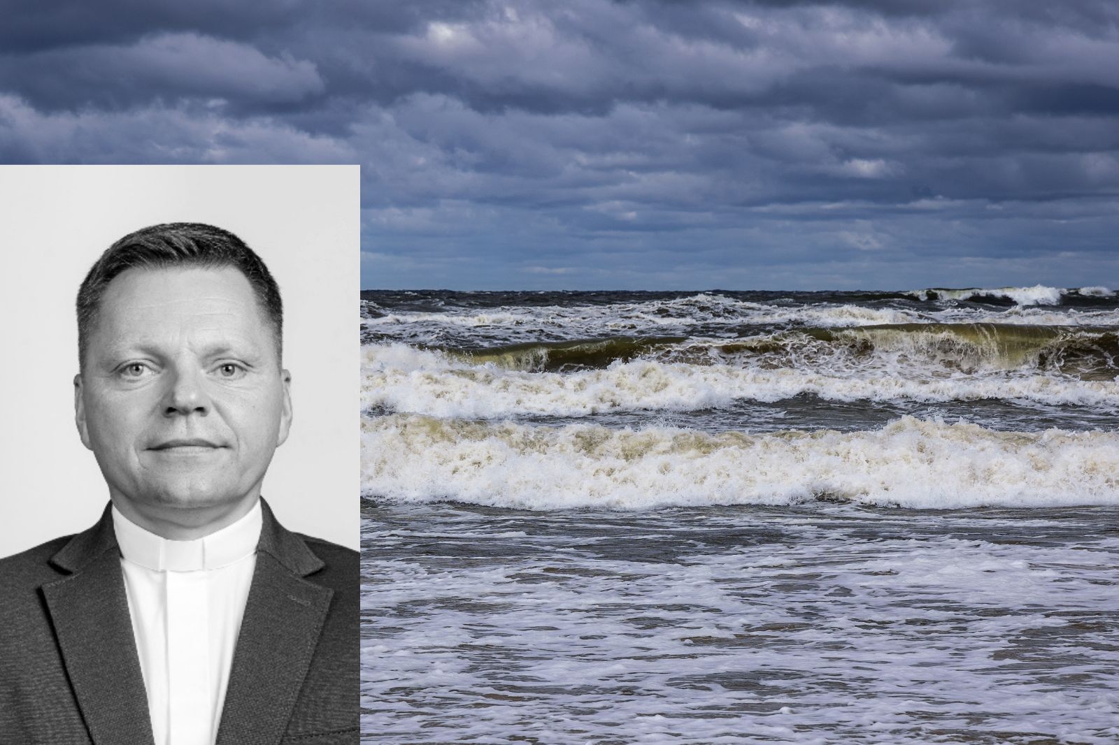 53-letni ks. Rafał Cieszyński zginął w Darłówku, po tym jak wszedł do Bałtyku z 48-letnią znajomą. Oboje porwał silny prąd wsteczny. Kobietę udało się uratować.
